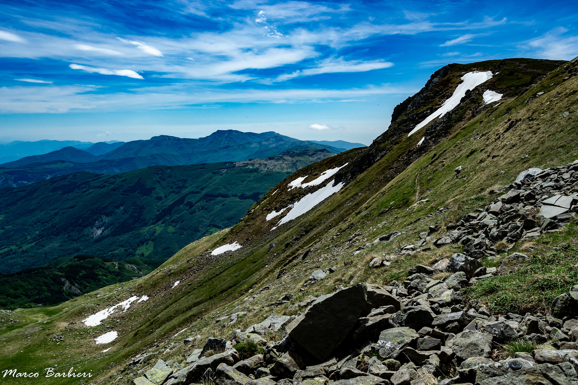 On the slopes of the Cimone