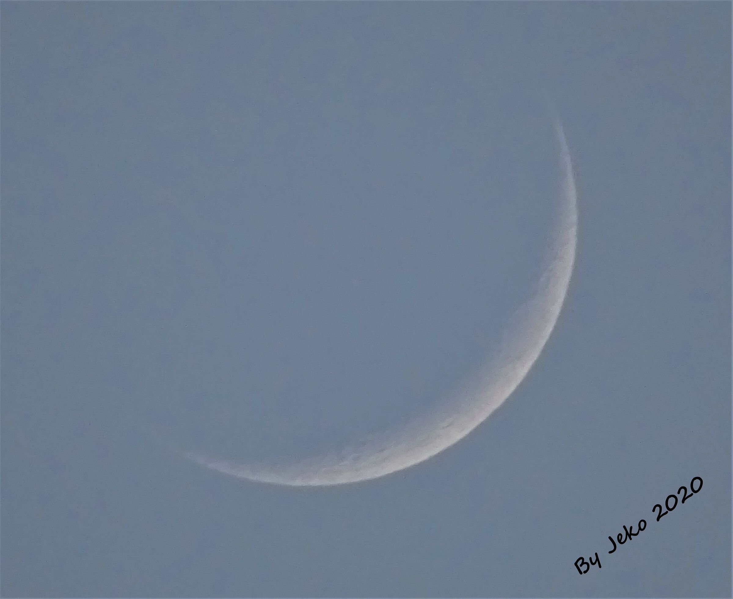 Crescent moon of 25-05-2020