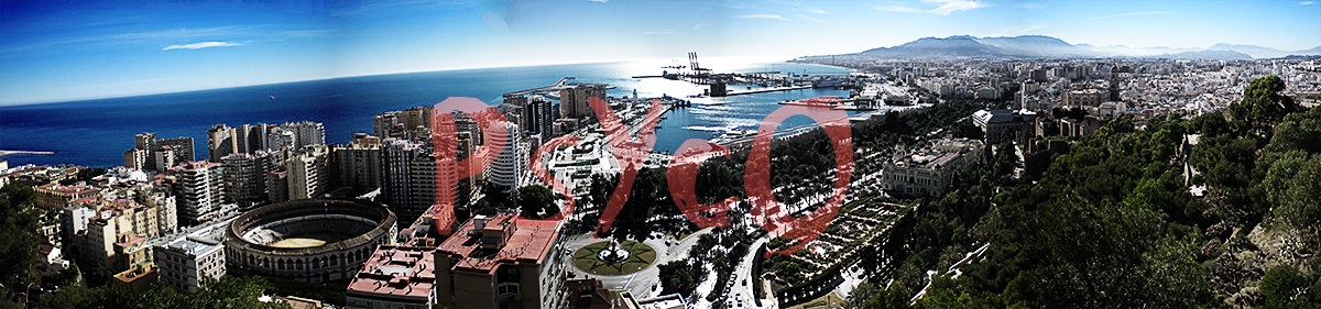 vista di malaga dal castello di gibralfaro