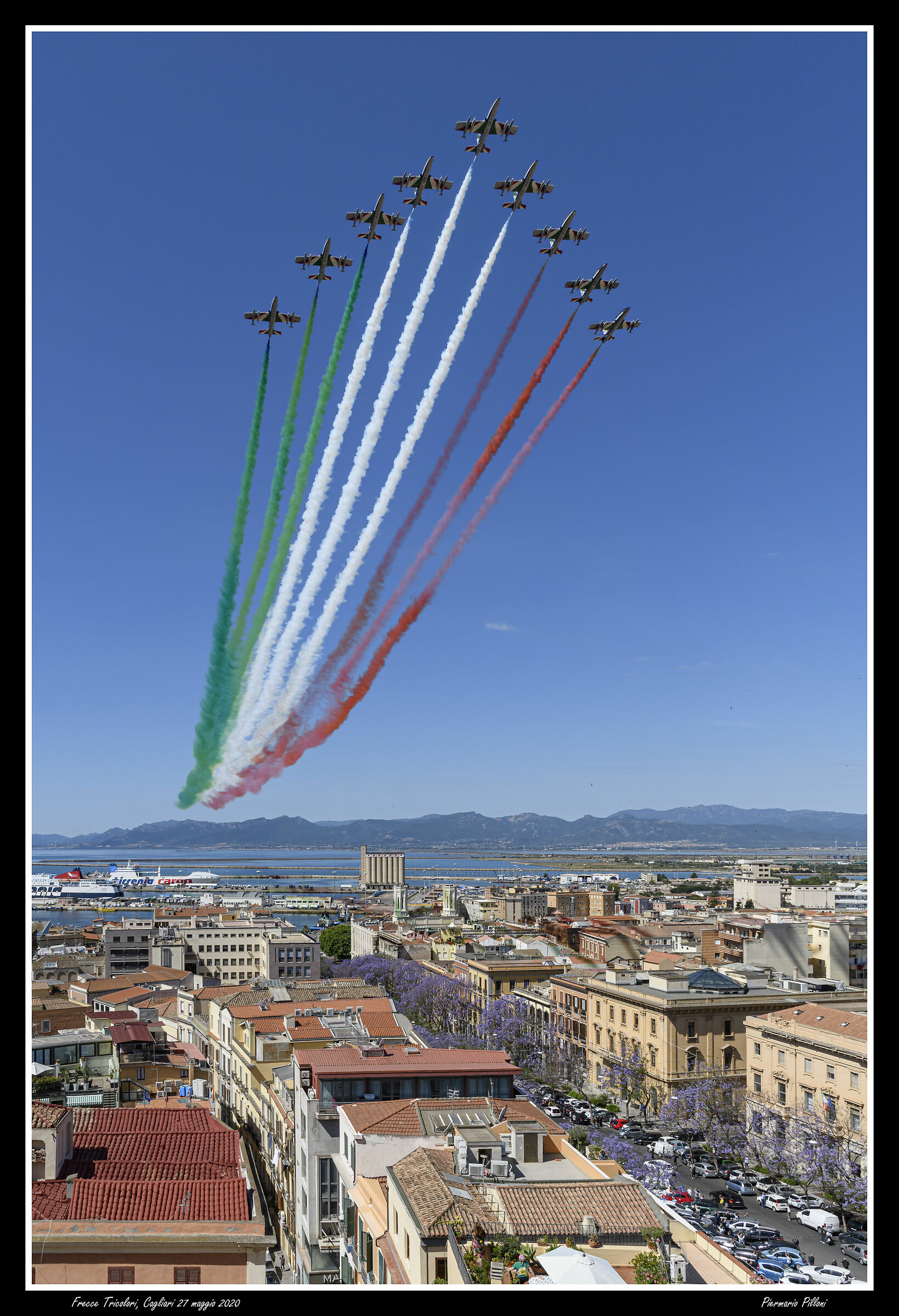 Tricolour Arrows in Cagliari 27 May 2020