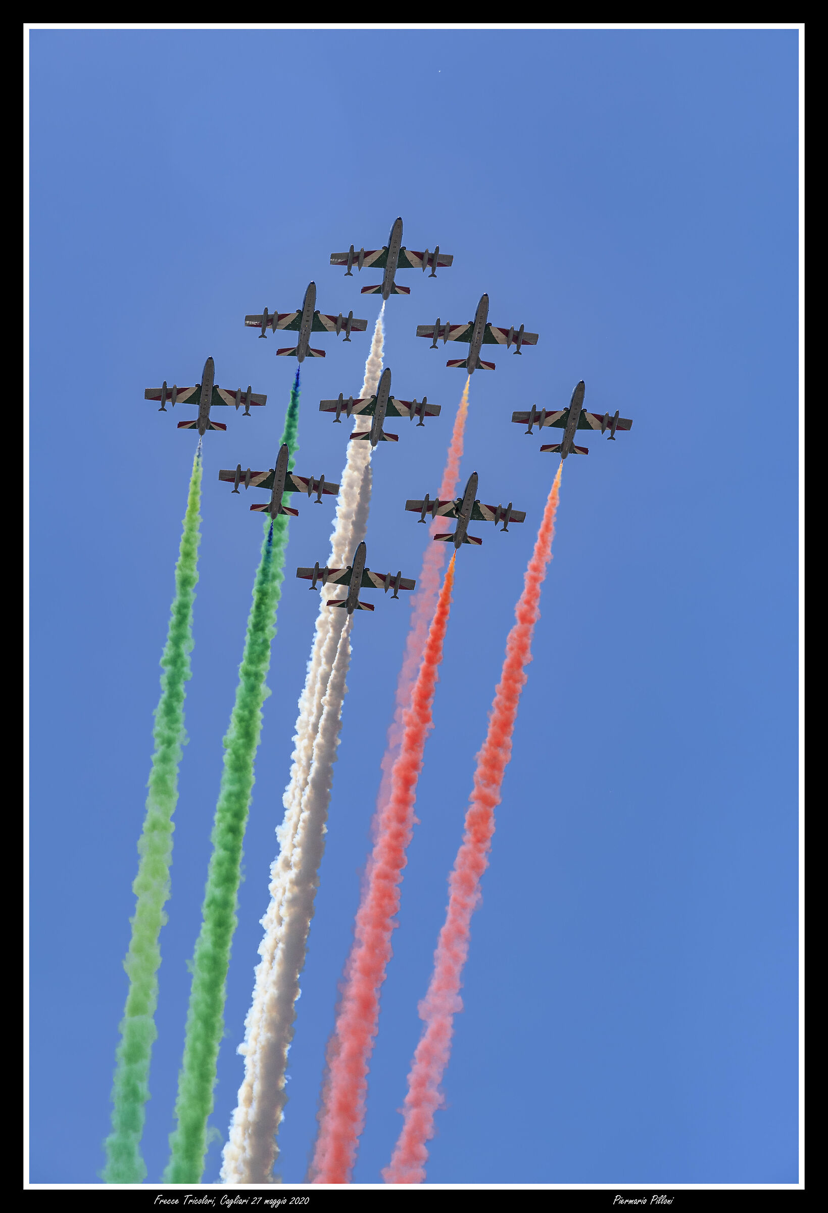 Tricolour Arrows in Cagliari 27 May 2020