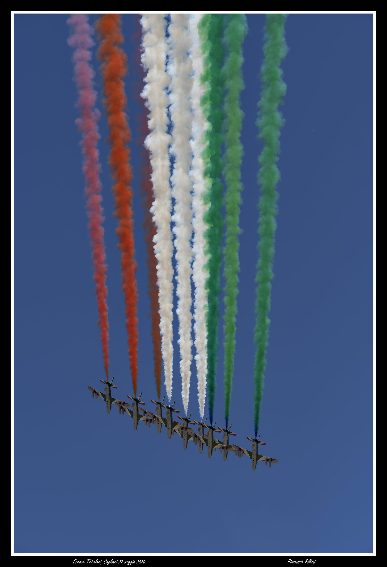 Tricolour Arrows in Cagliari 27 May 2020