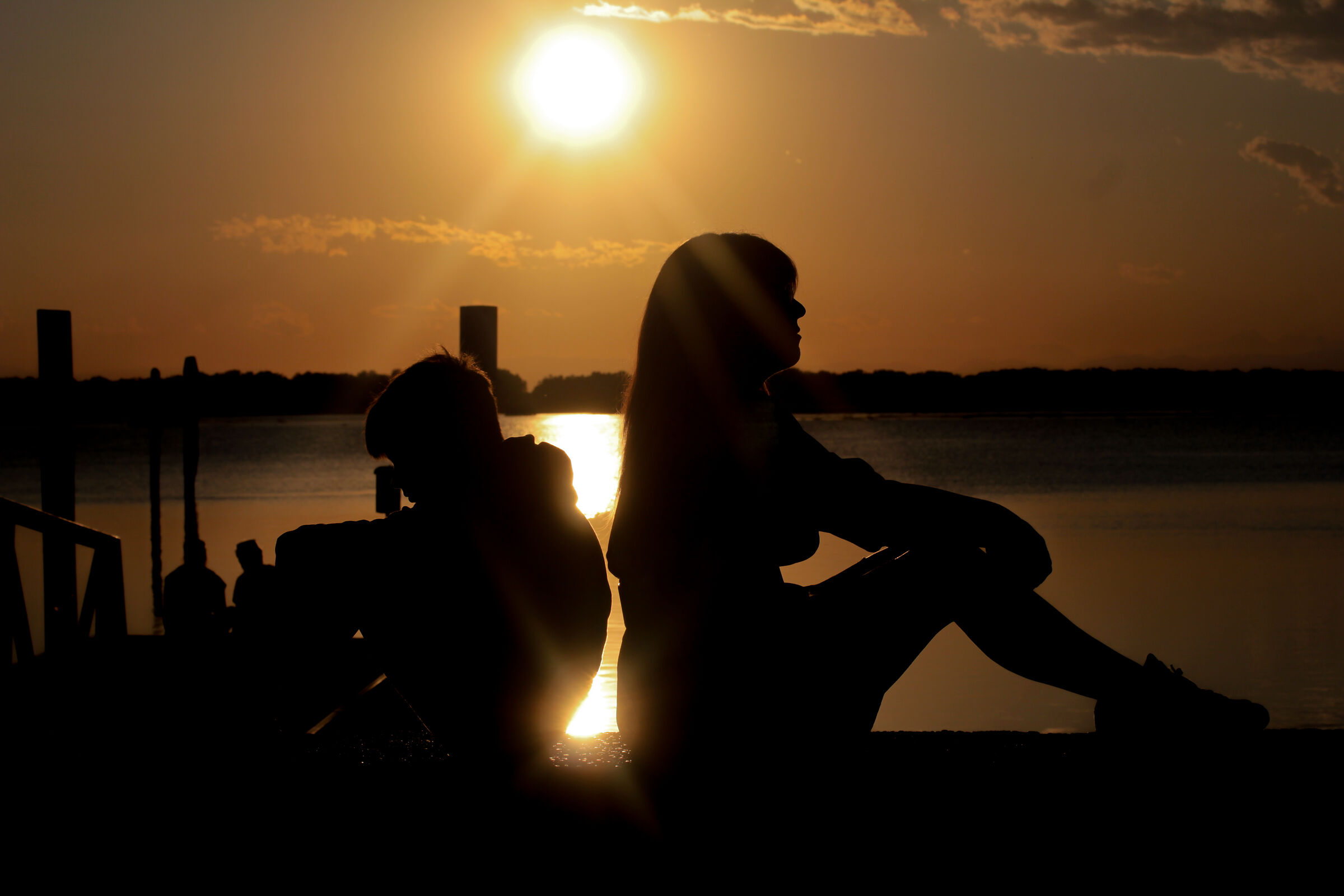 on the brink of sunset