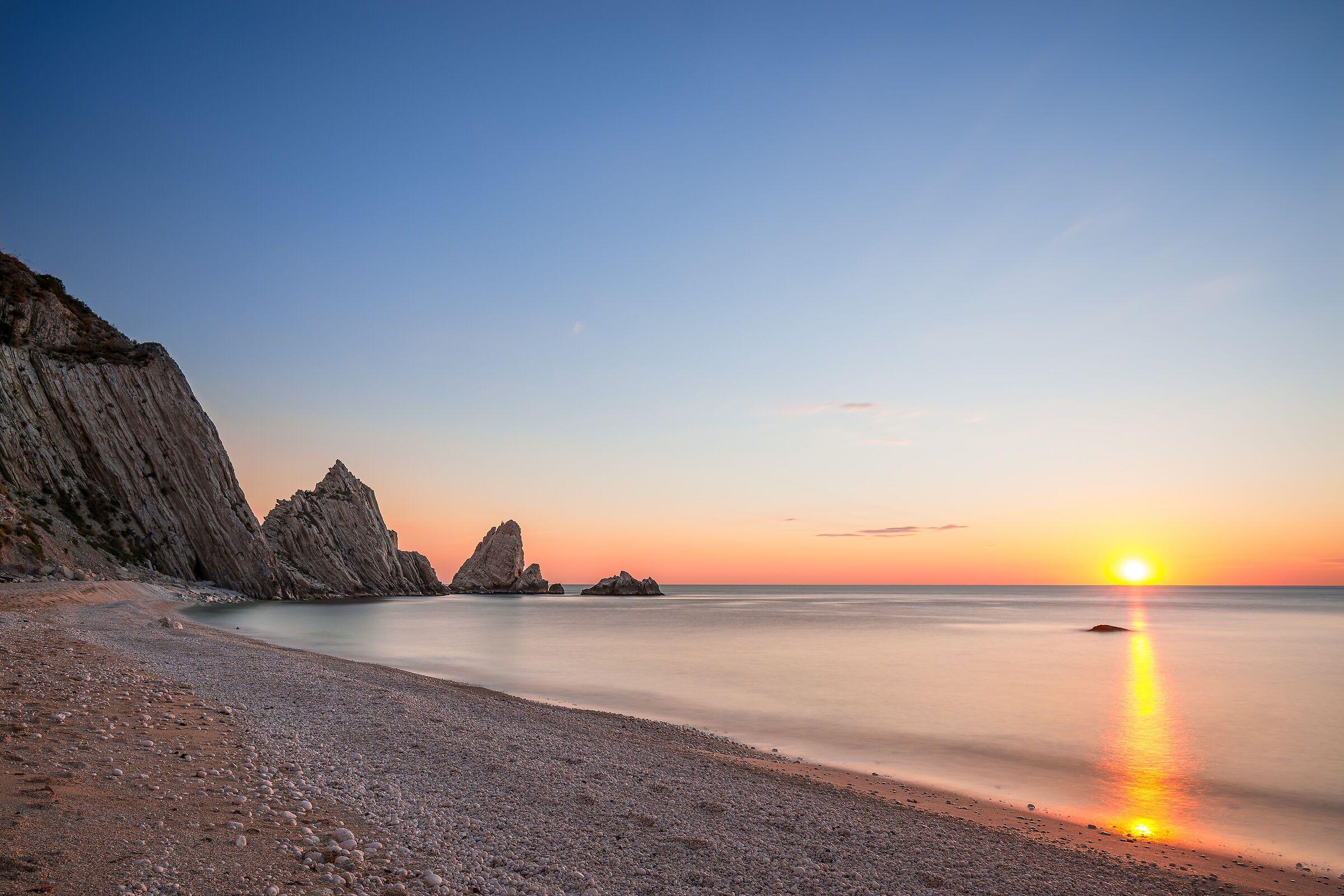 Sunrise under the Conero