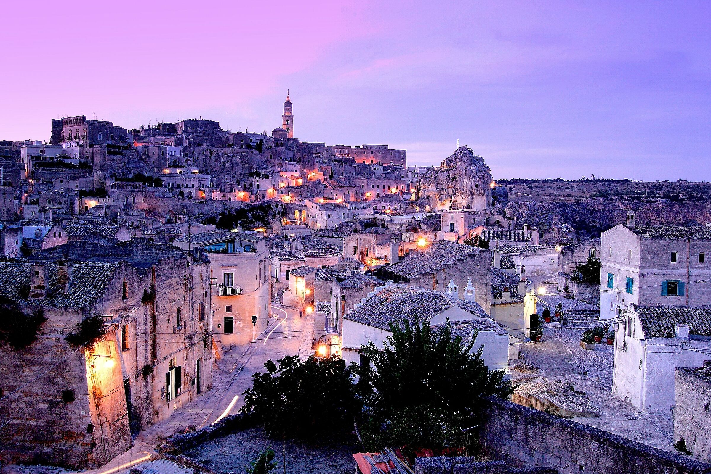 Matera now blue