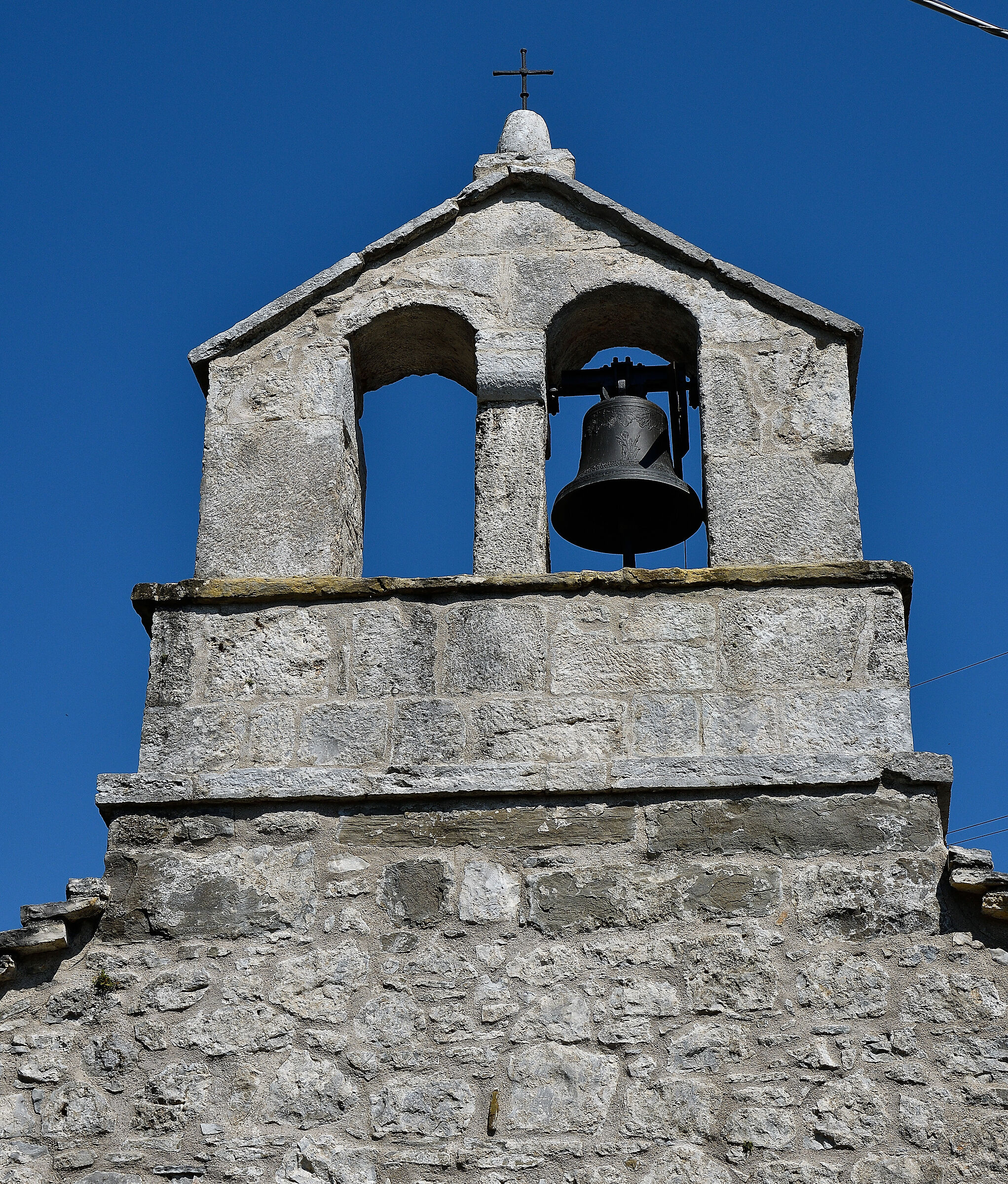 Jezero, medieval church bell tower