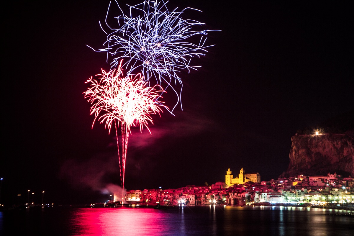 Cefalu, fireworks