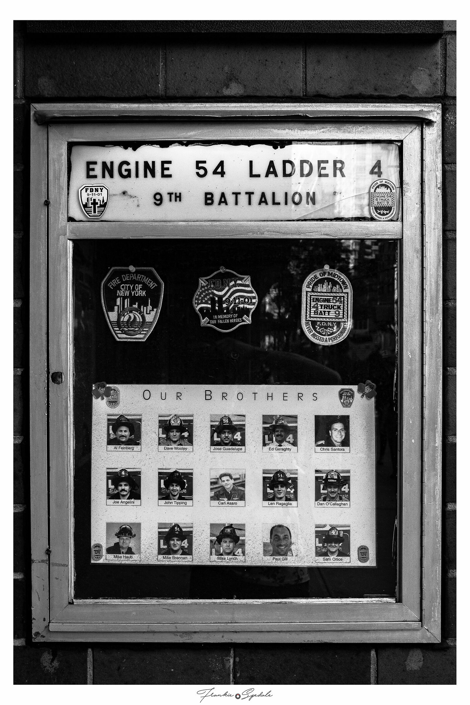 In memory of firefighter in NYC