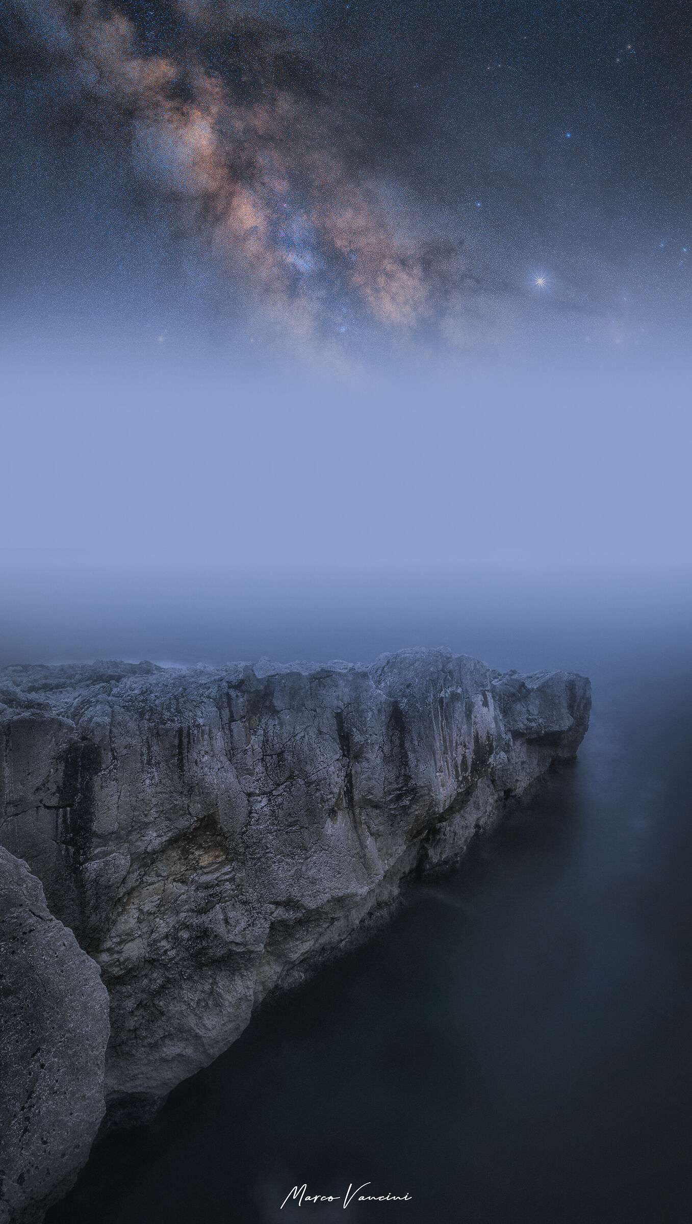 the stars on the sea