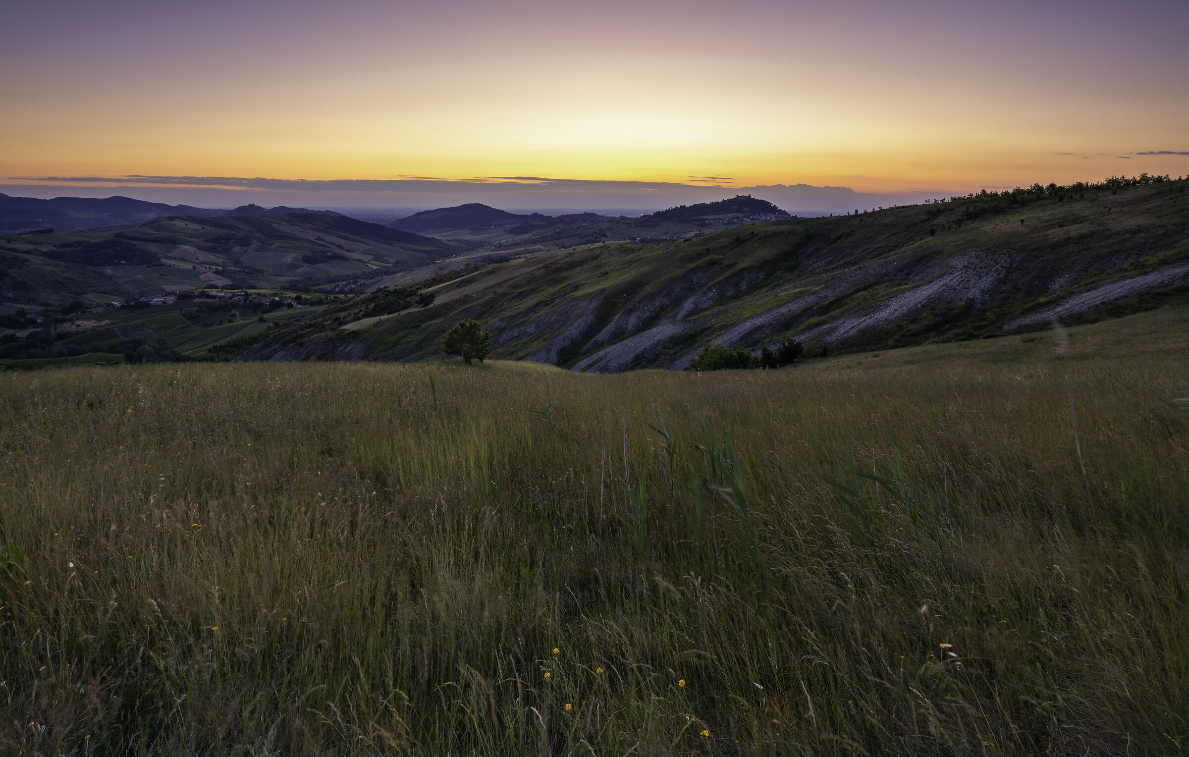Tramonto a Montalto Pavese