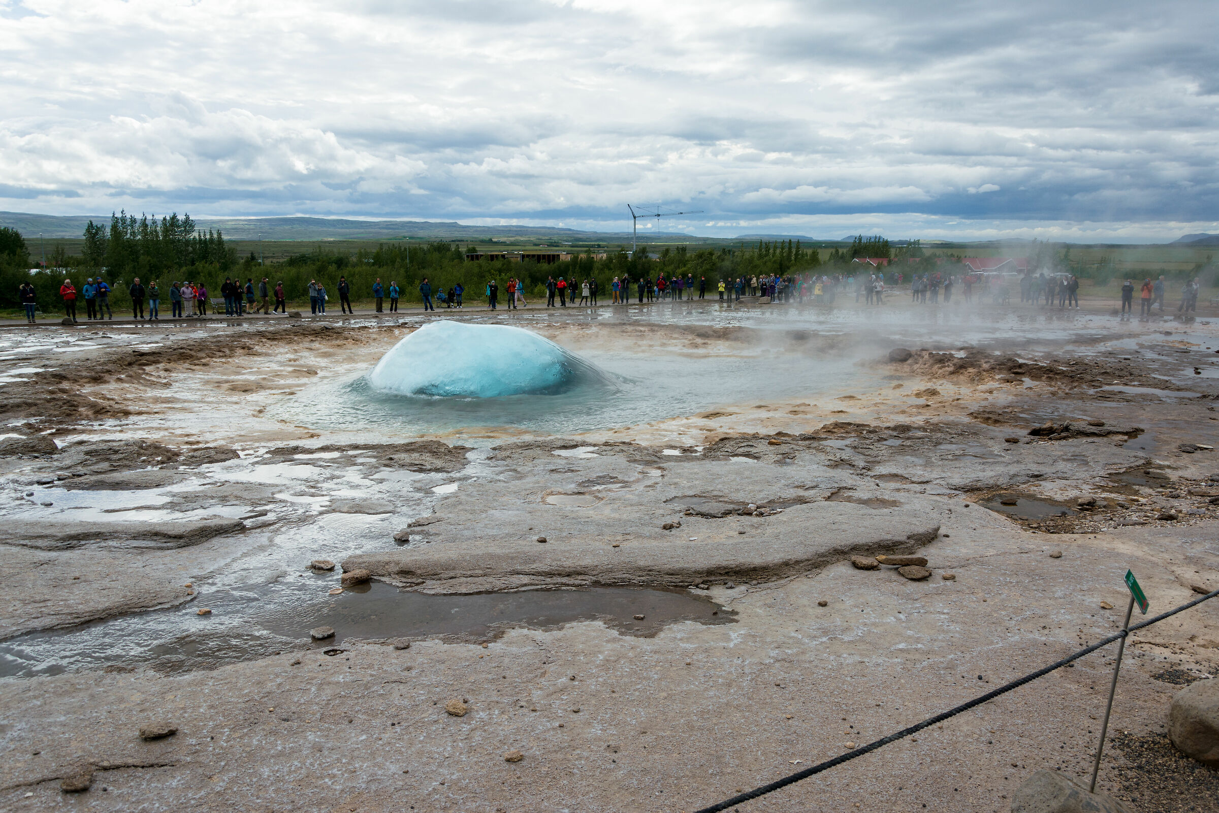 Il momento prima dell'eruzione