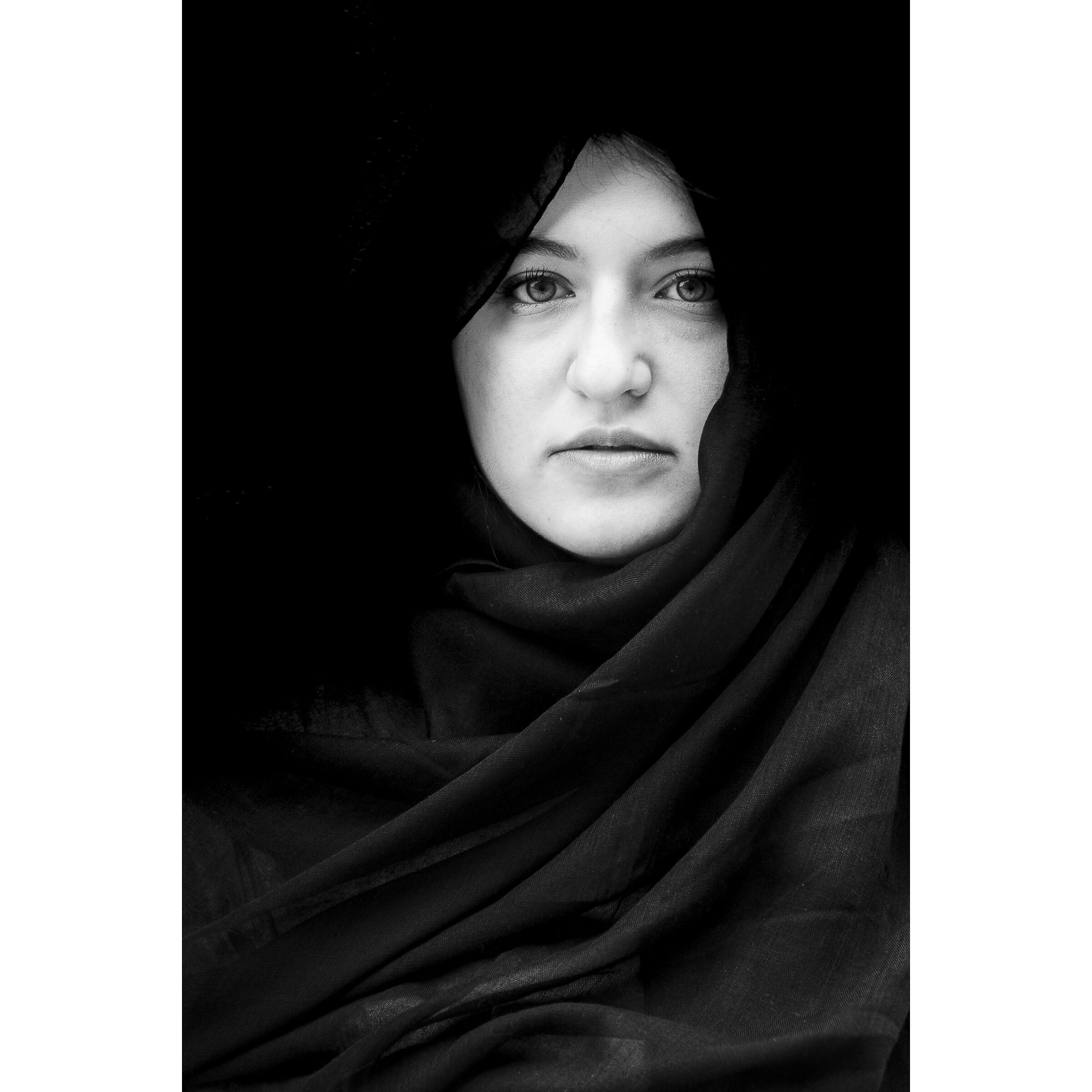 Laura with the hijab