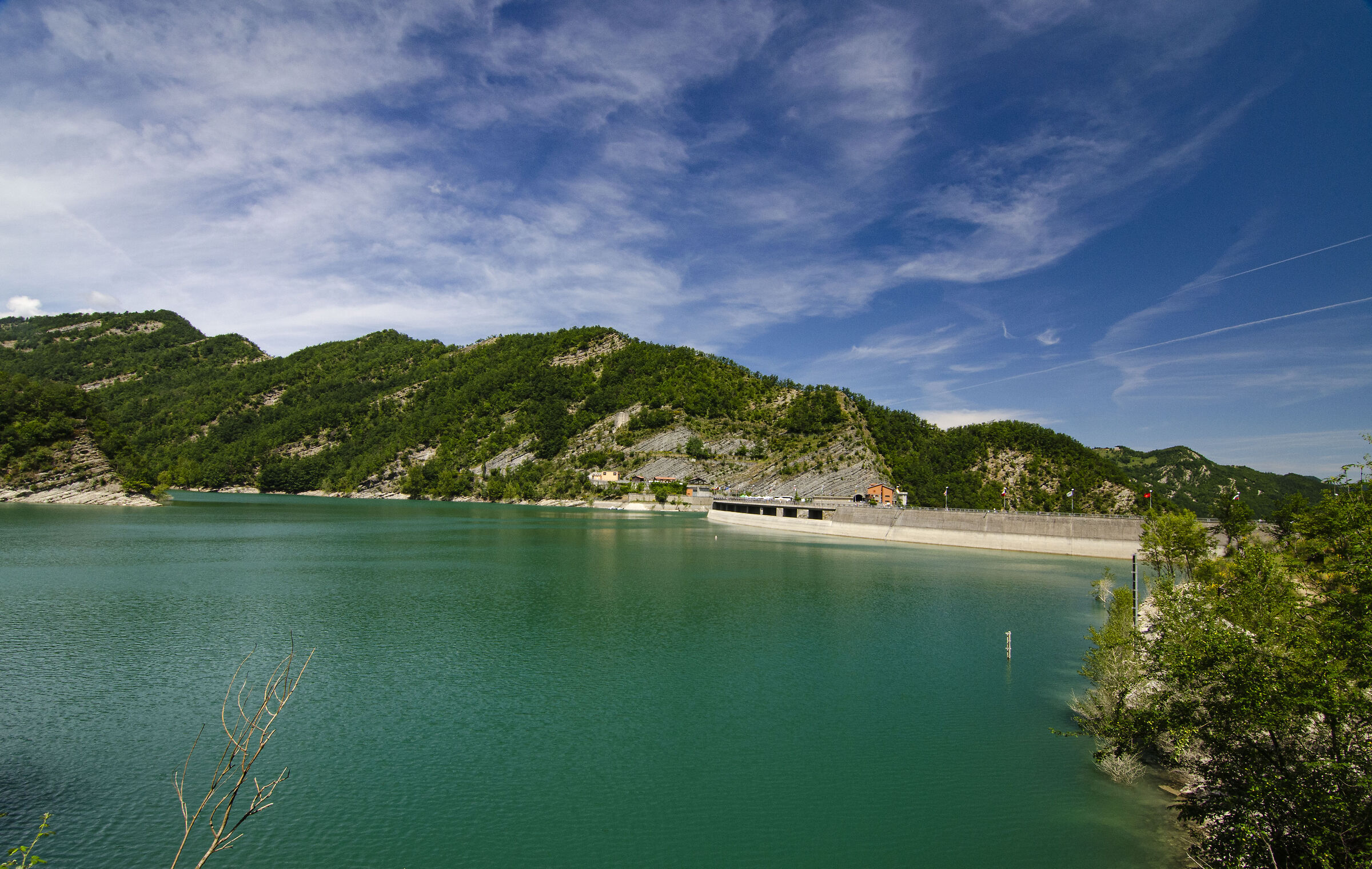 invaded Ridracoli Dam
