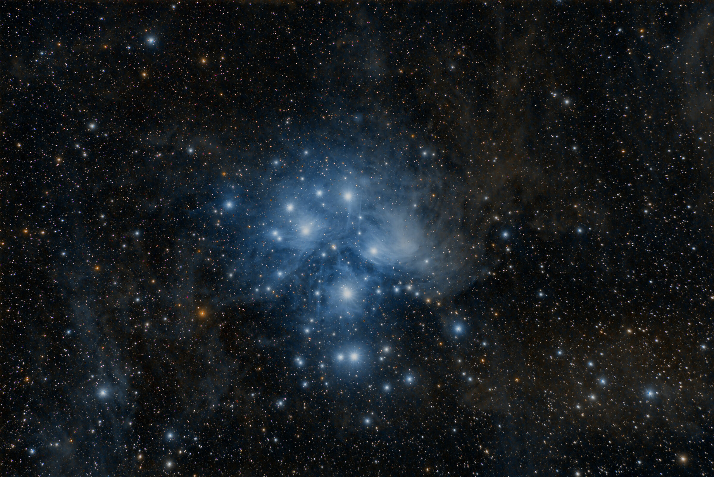 M45 pleiades. with 300mm canon