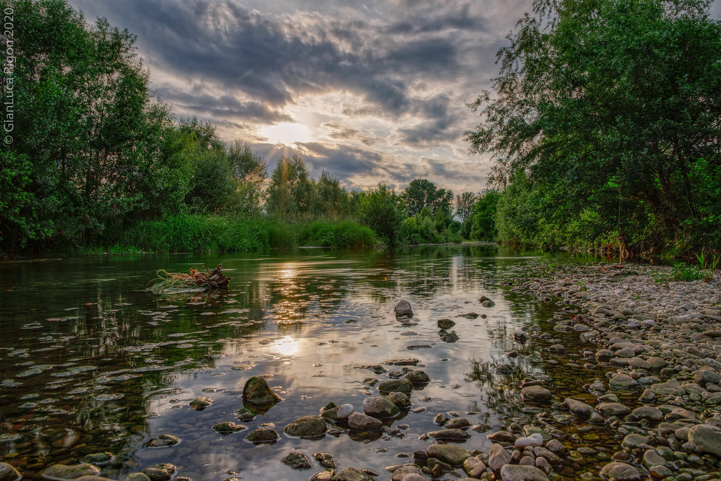 Tramonto sul torrente Igna