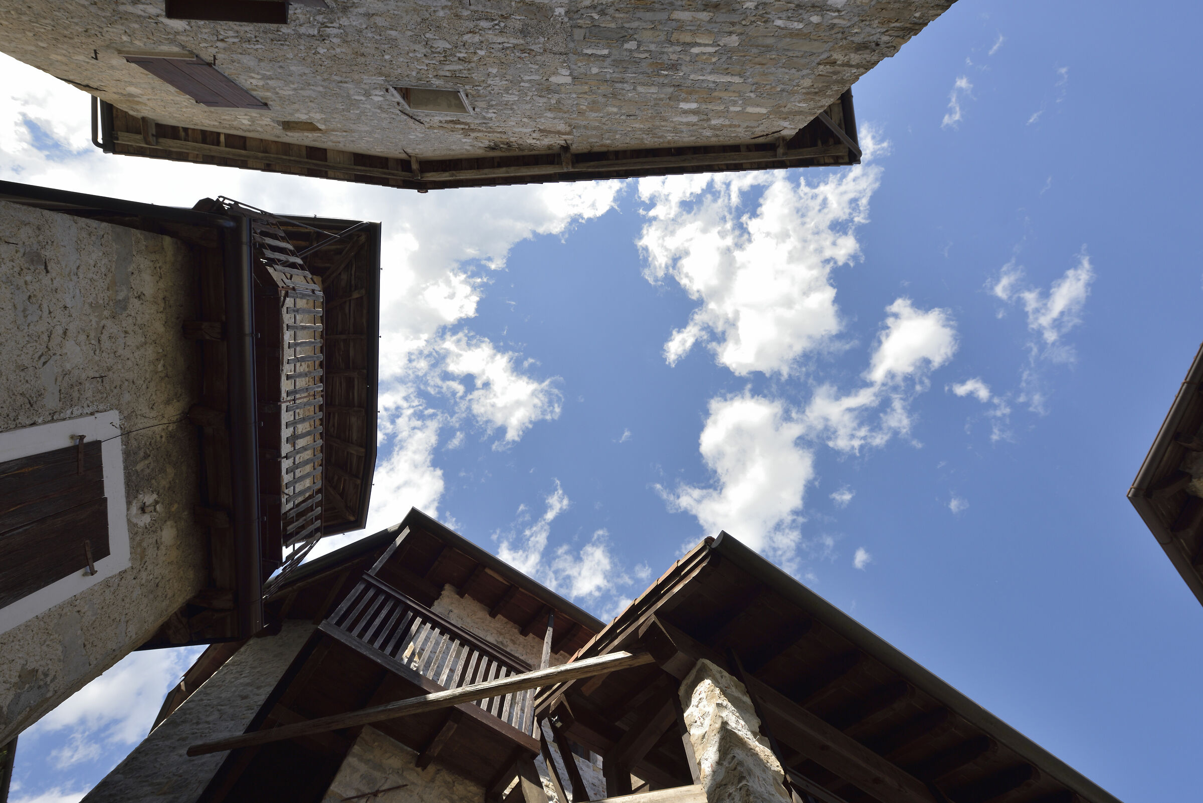 Pre-summer skies in a mountain resort