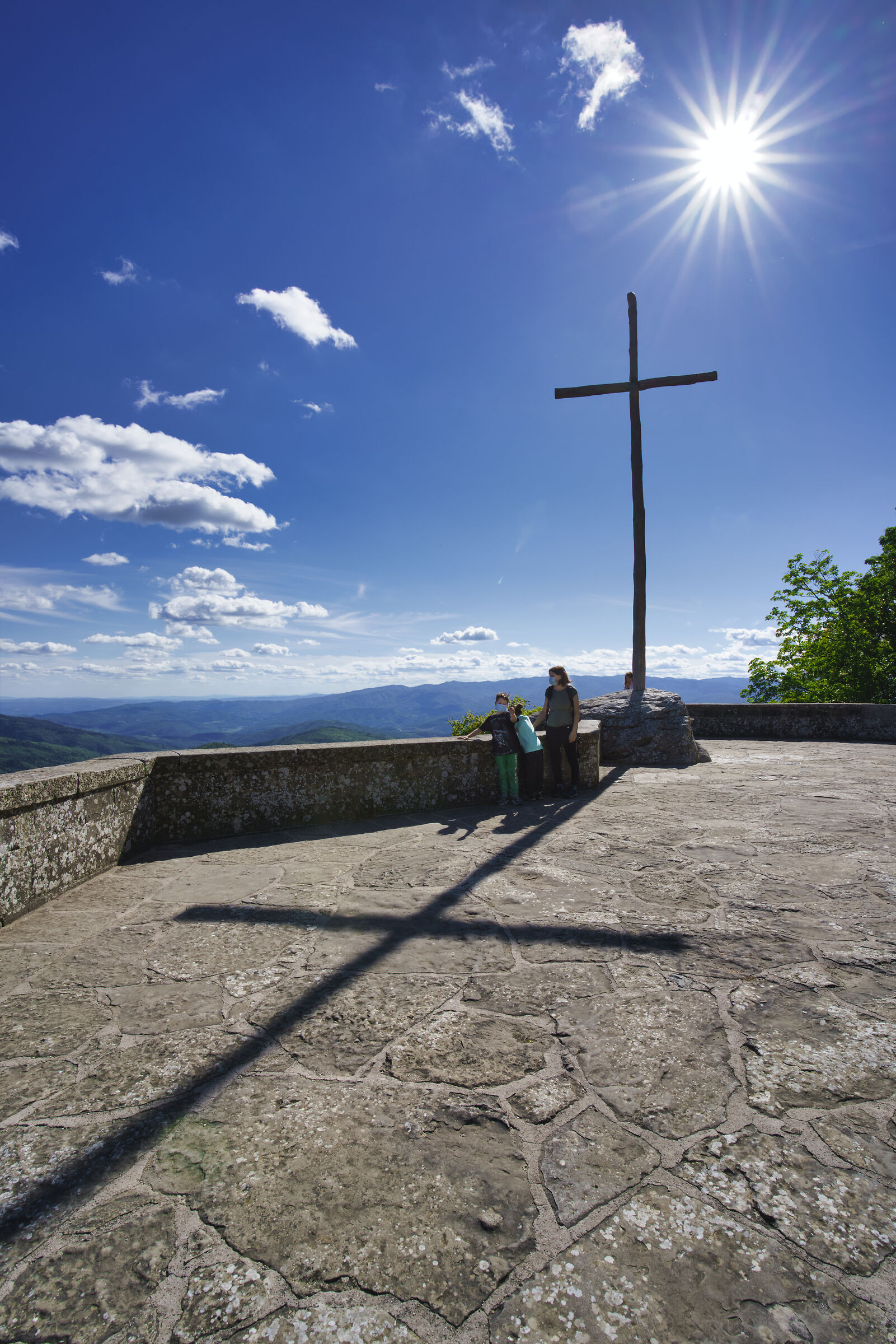 sulla cima del santuario della Verna