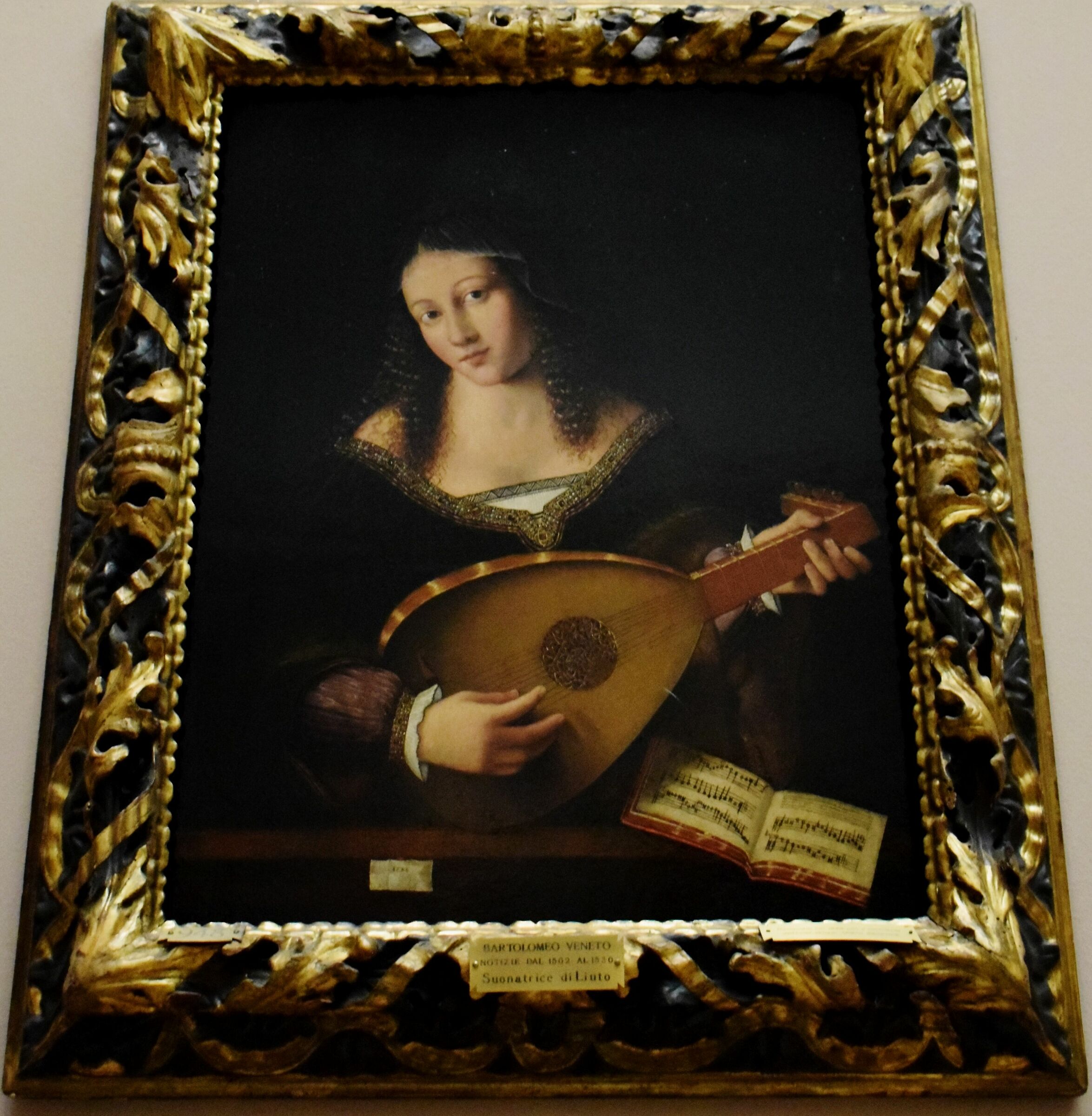 Bartolomeo Veneto "Suonatrice di Liuto"