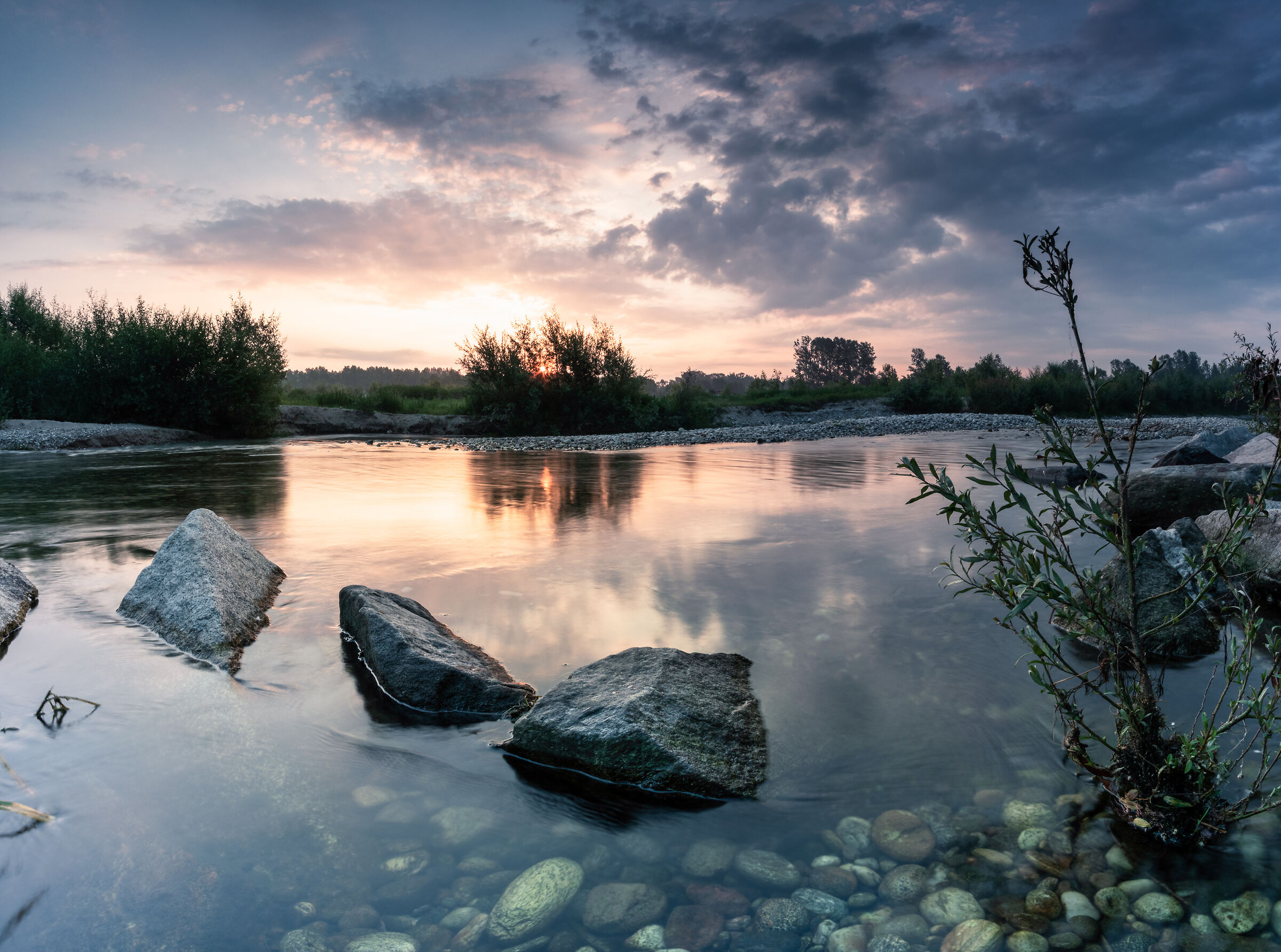 Cerano beach fiume Ticino