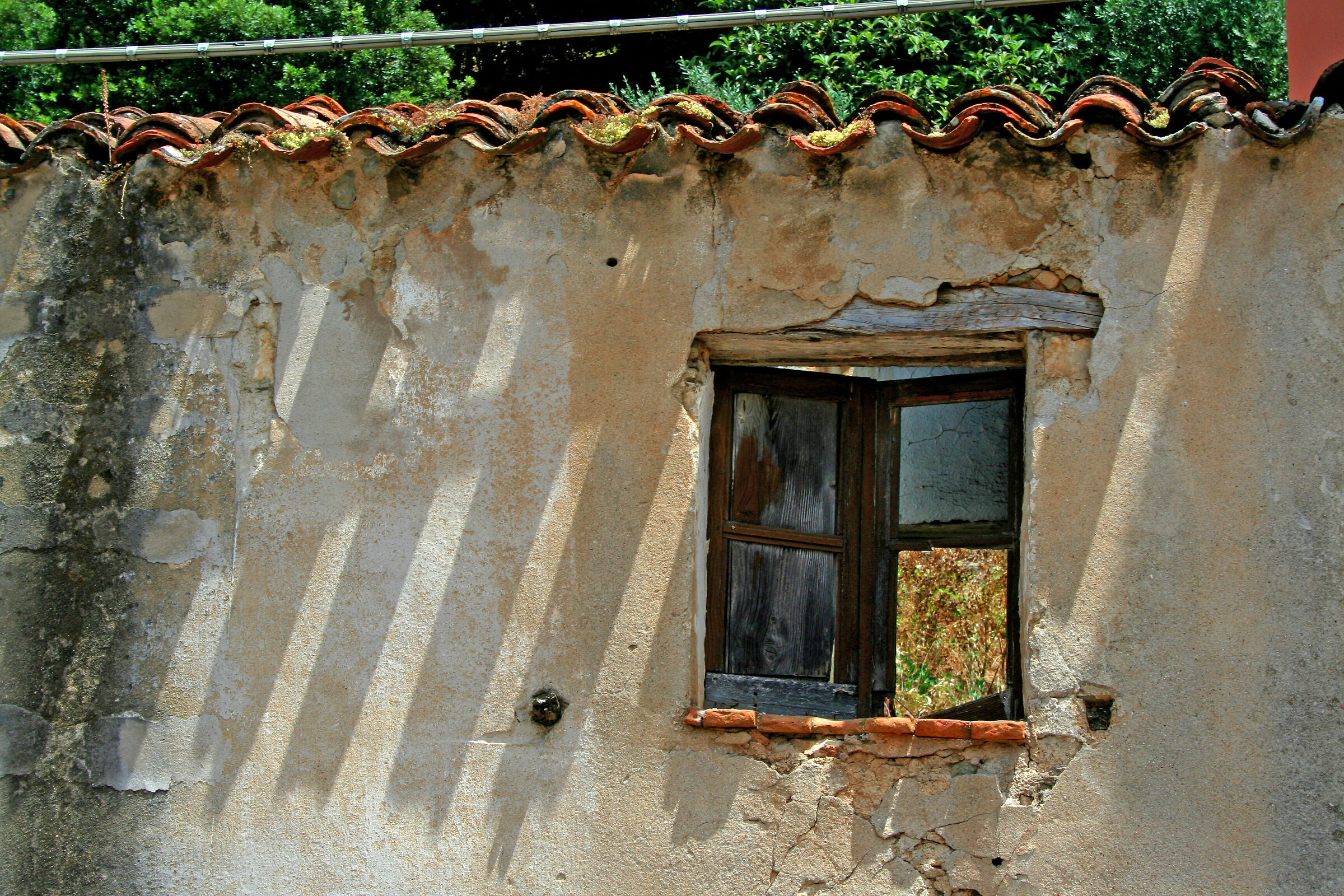 the window on the yard