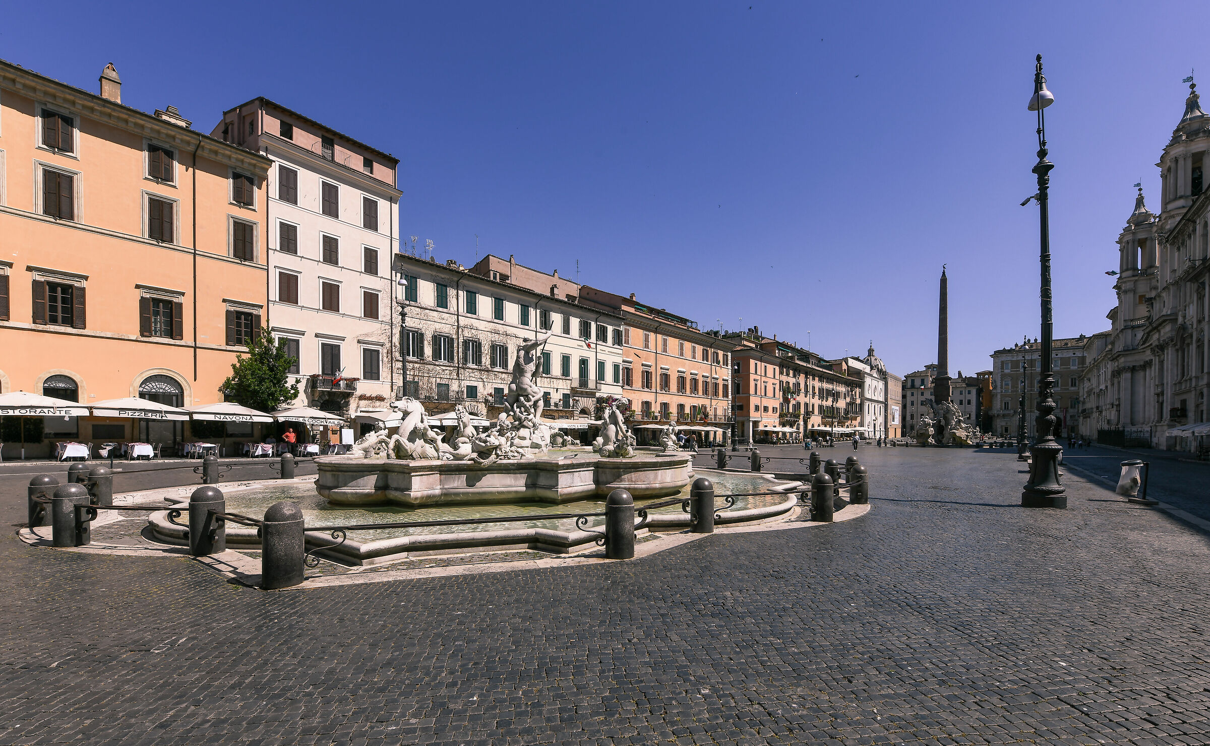 Covid 19-Rome deserted,P.za Navona