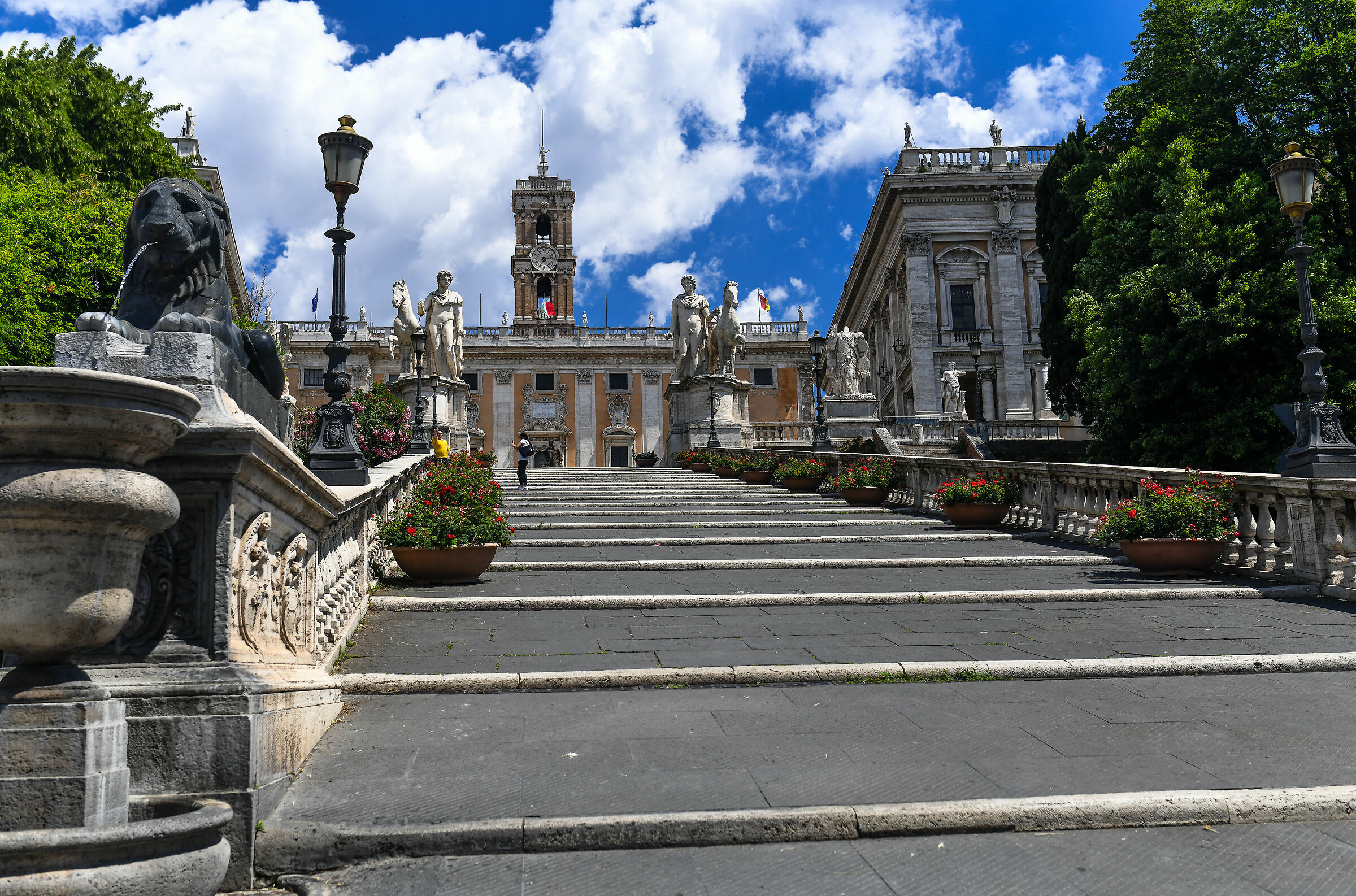Covid 19-Rome deserted, ascent Capitol