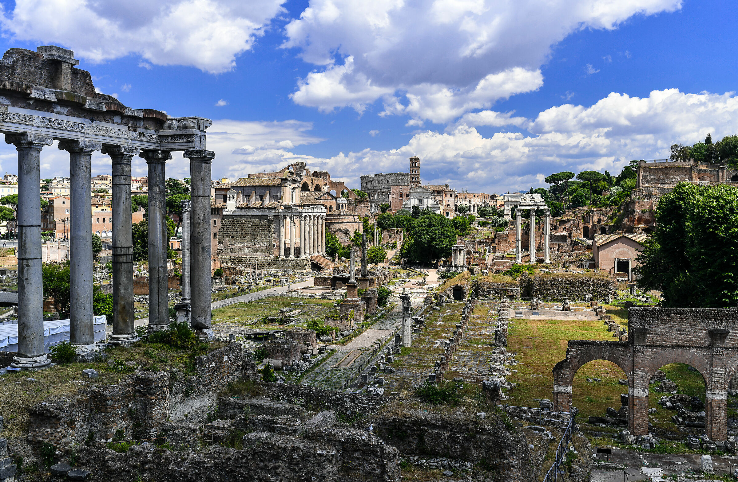 Covid 19-Rome deserted, Imperial Forums