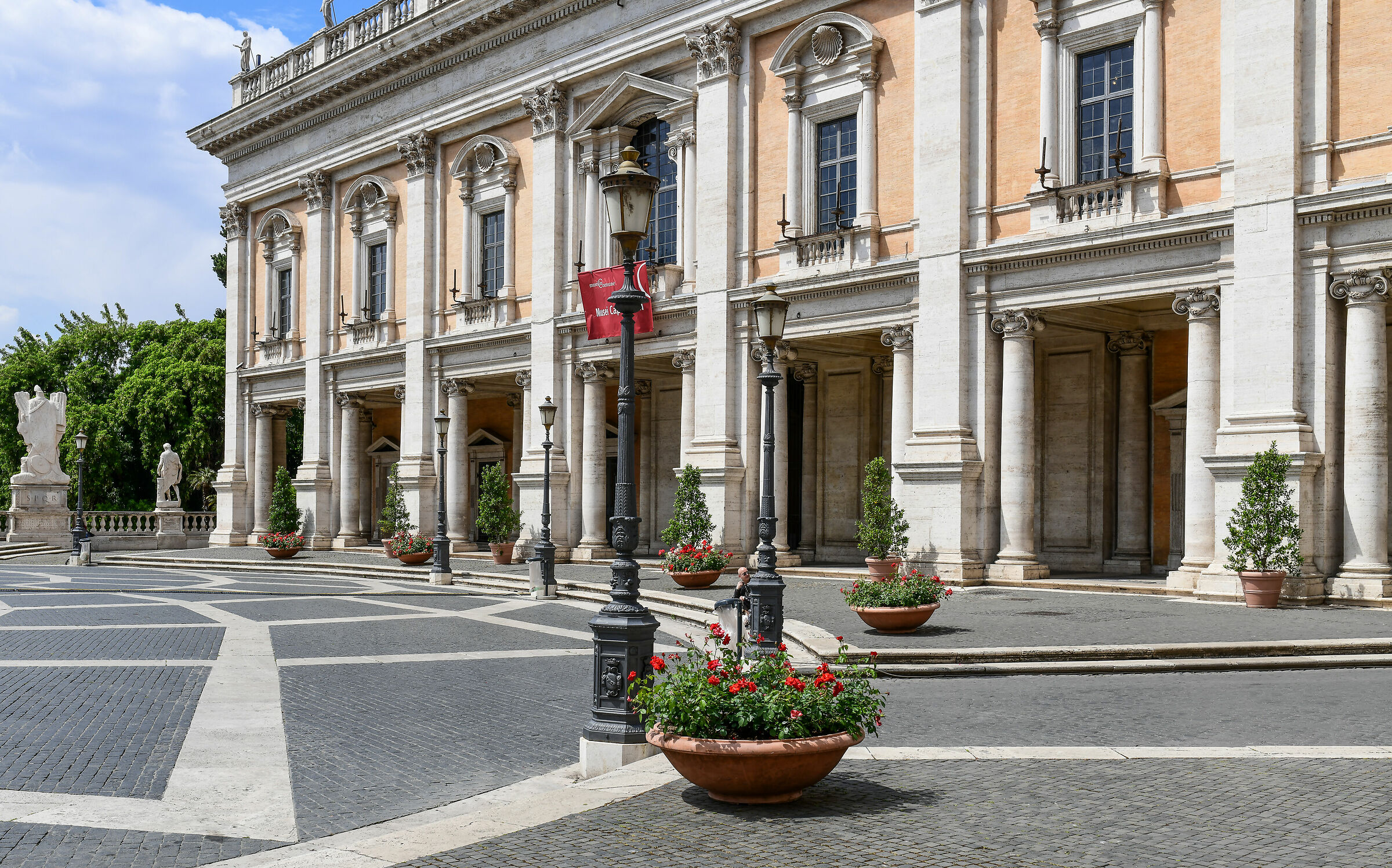 Covid 19-Rome deserted, P.za Capitol