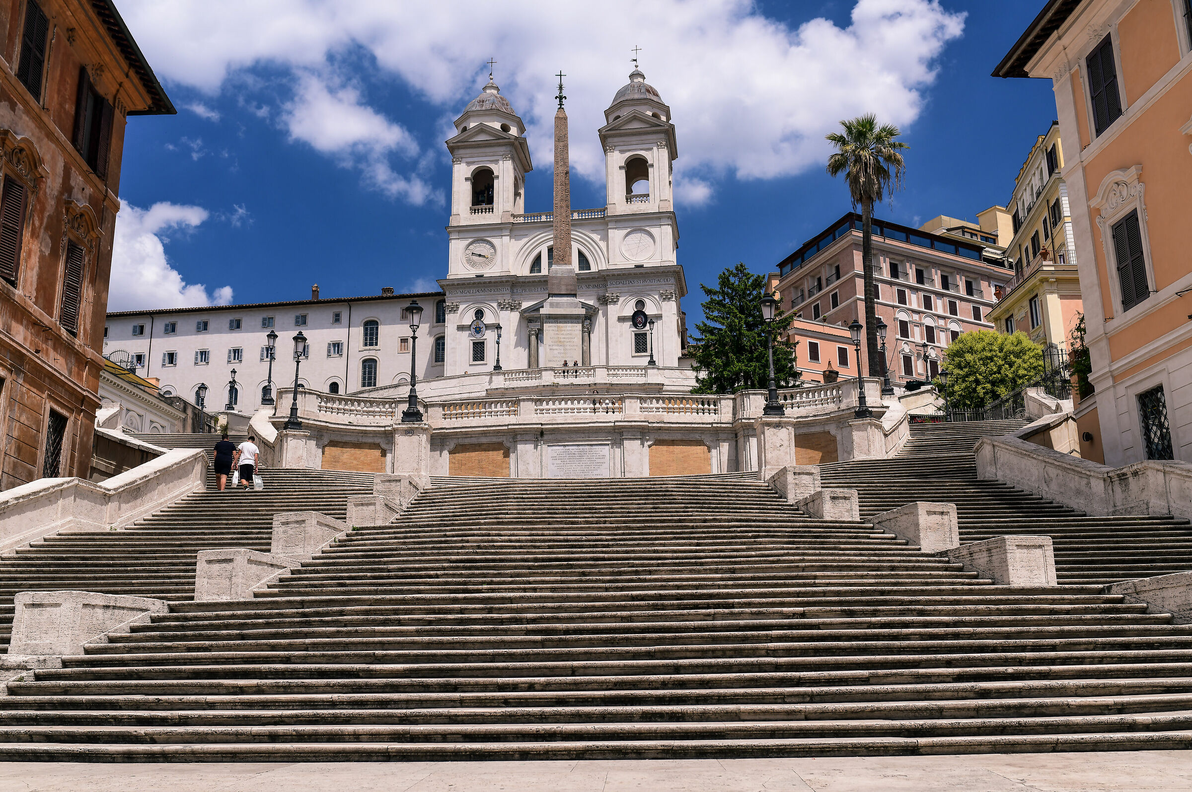 Covid 19-Rome deserted, Trinity of the Mountains