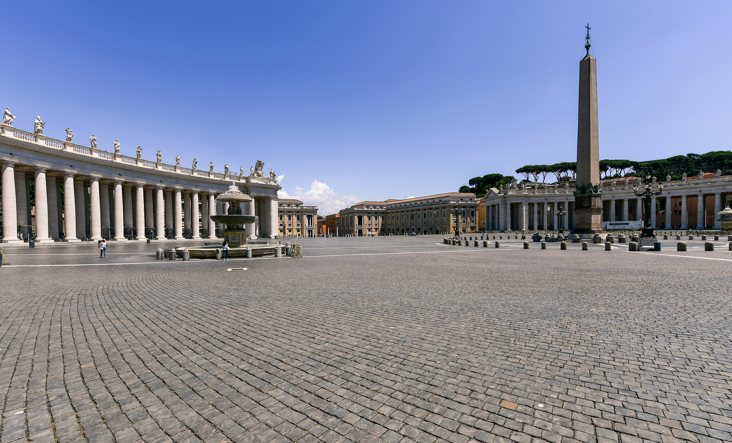 Covid 19-Rome deserted, St. Peter's Square