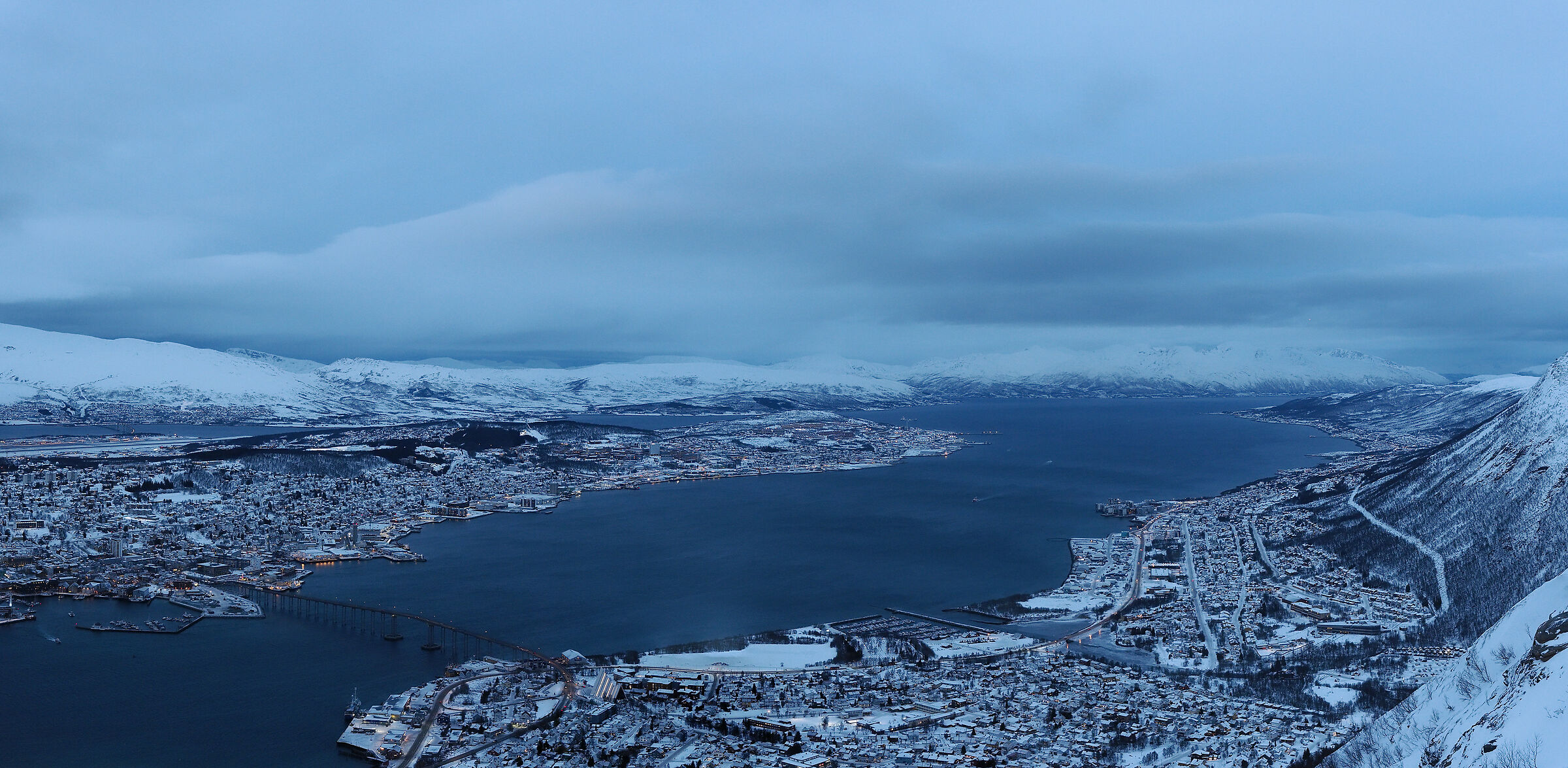 Skyline della Città Tromsø