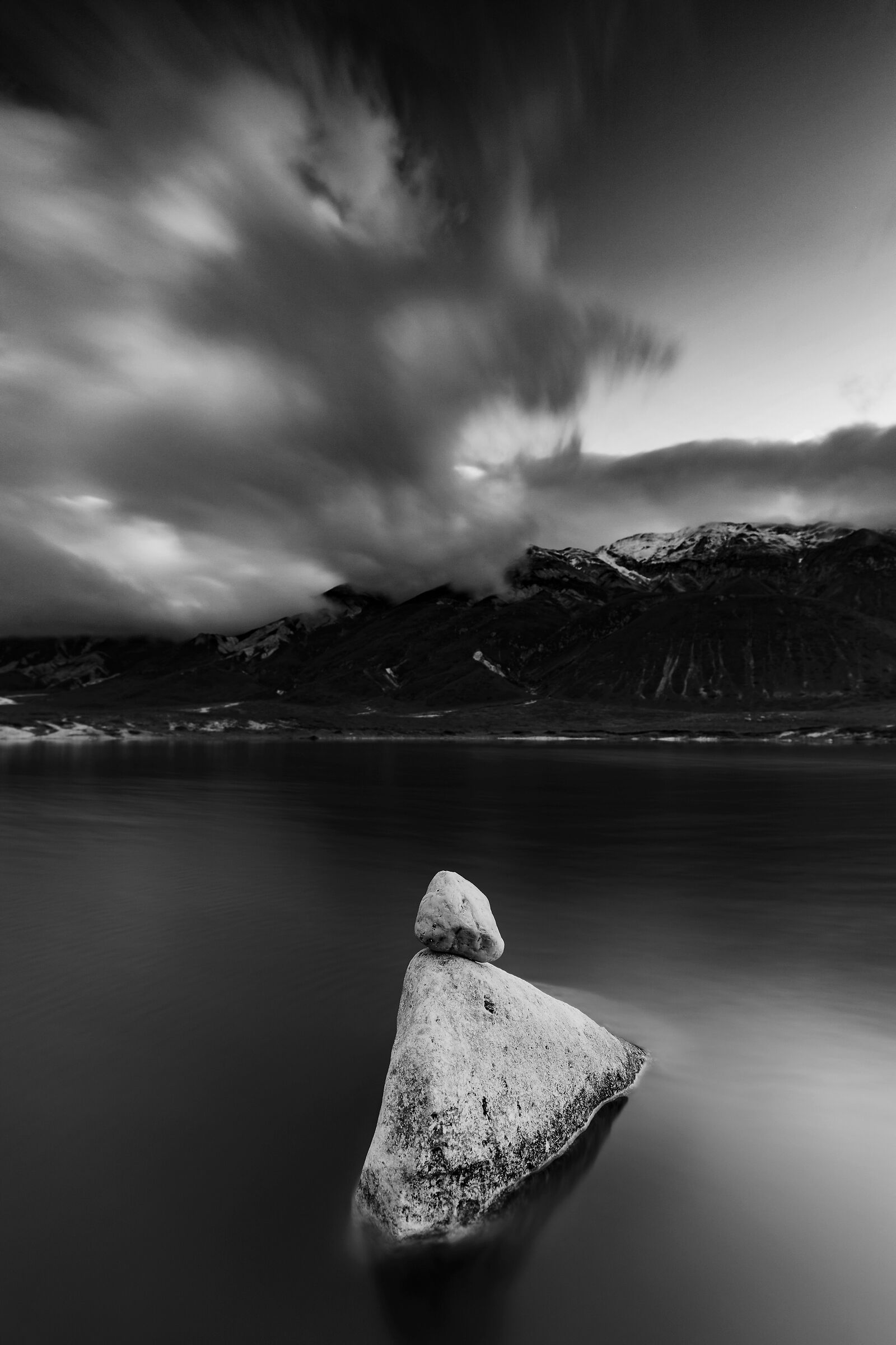 Mountain black and white