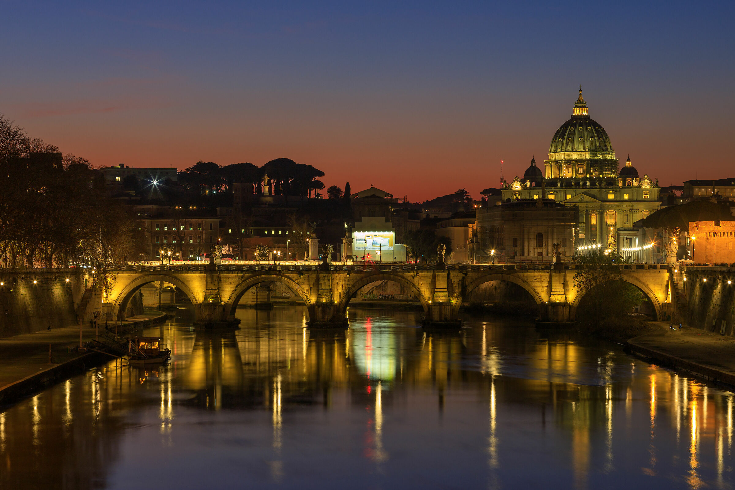 Sunset over the capital