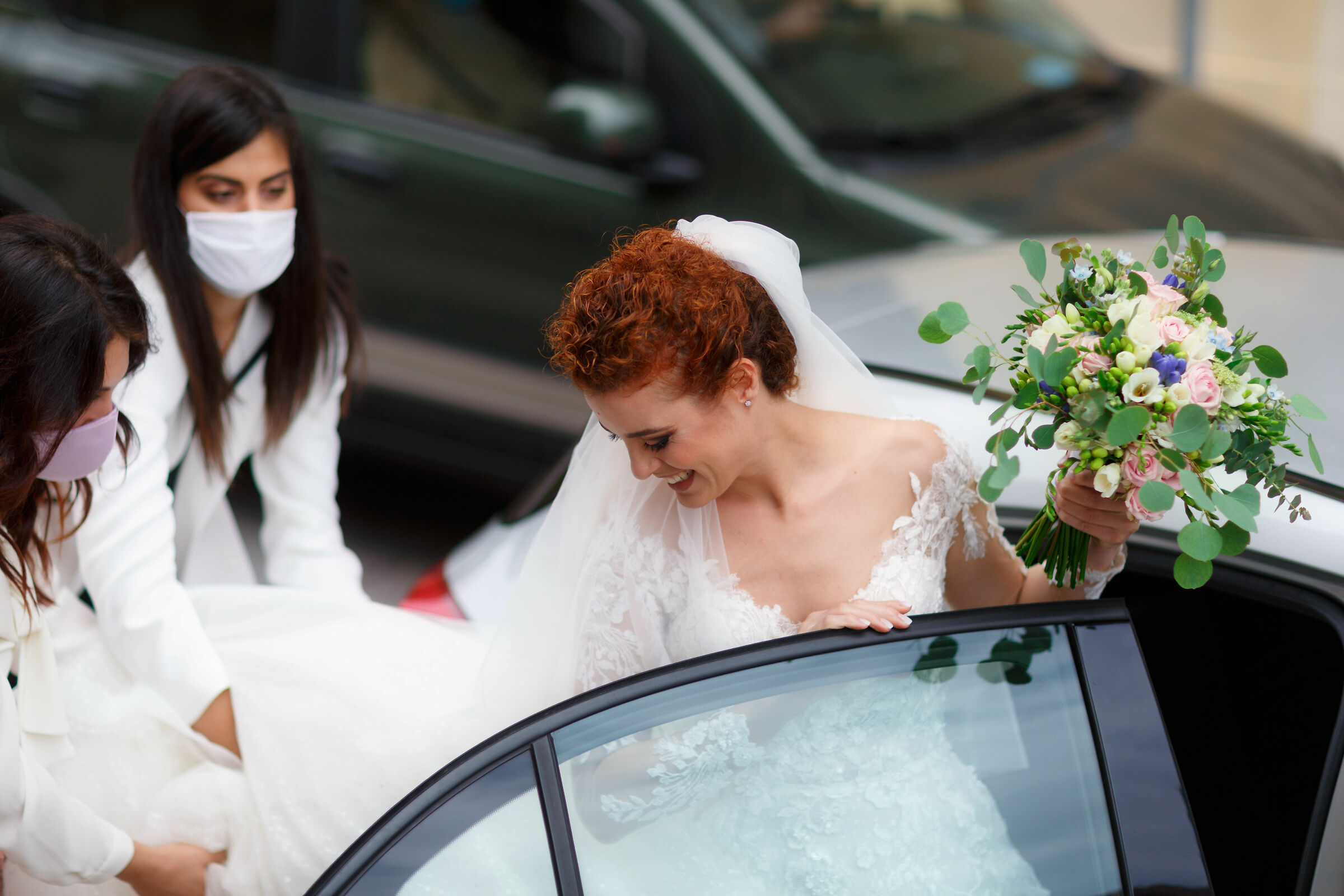 The arrival of the bride
