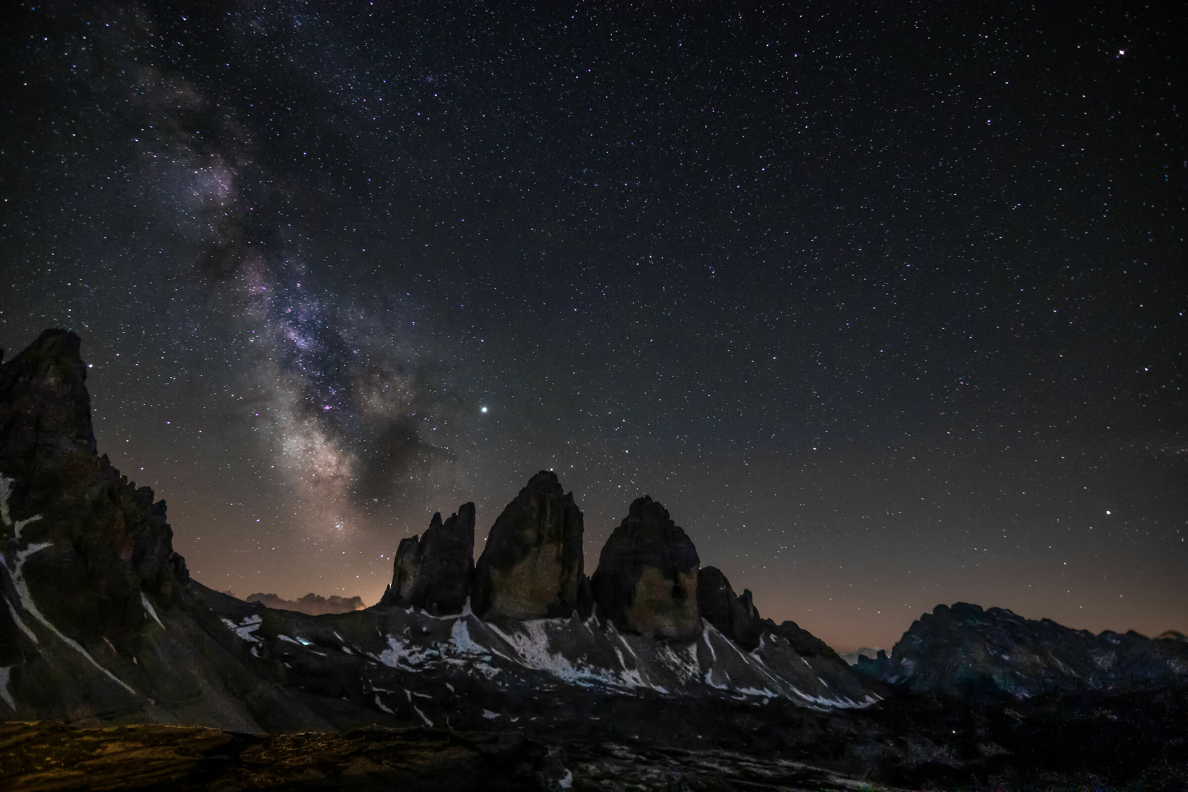 Milky Way Three Lavaredo Heights