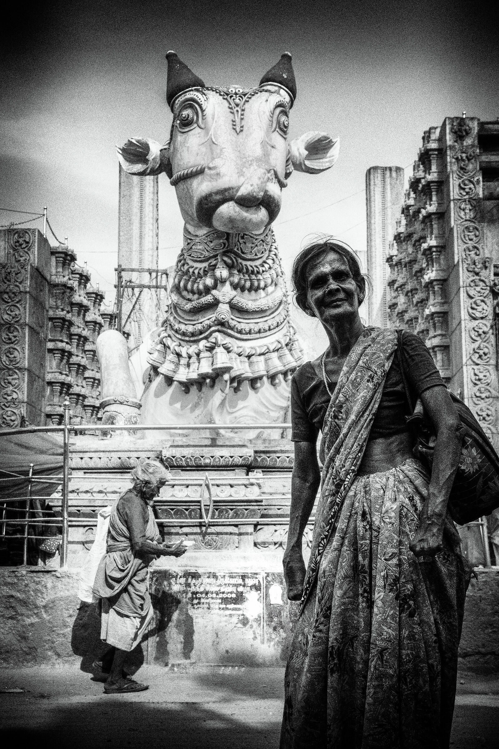 Amputated woman. Madurai, 2020.