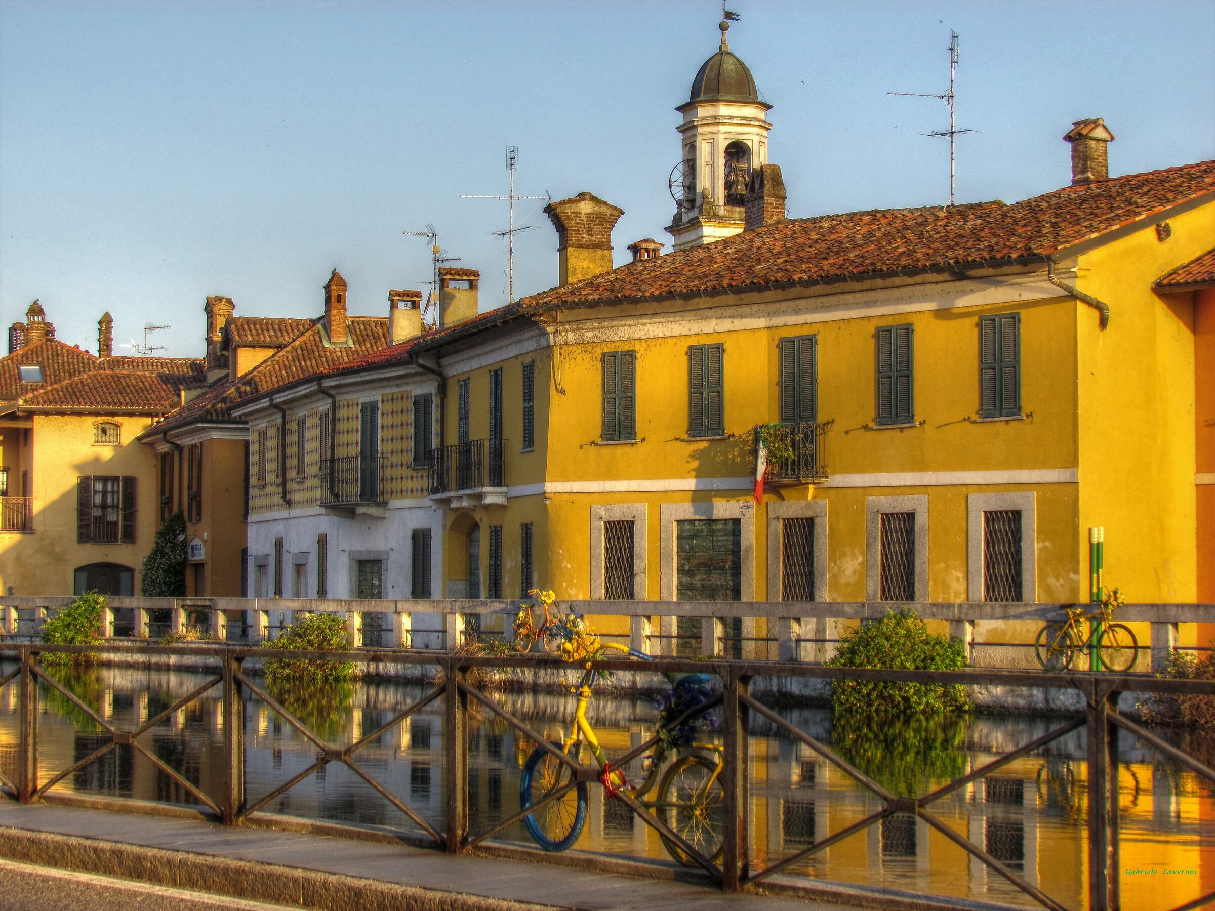 Flowering bicycles in Gaggiano