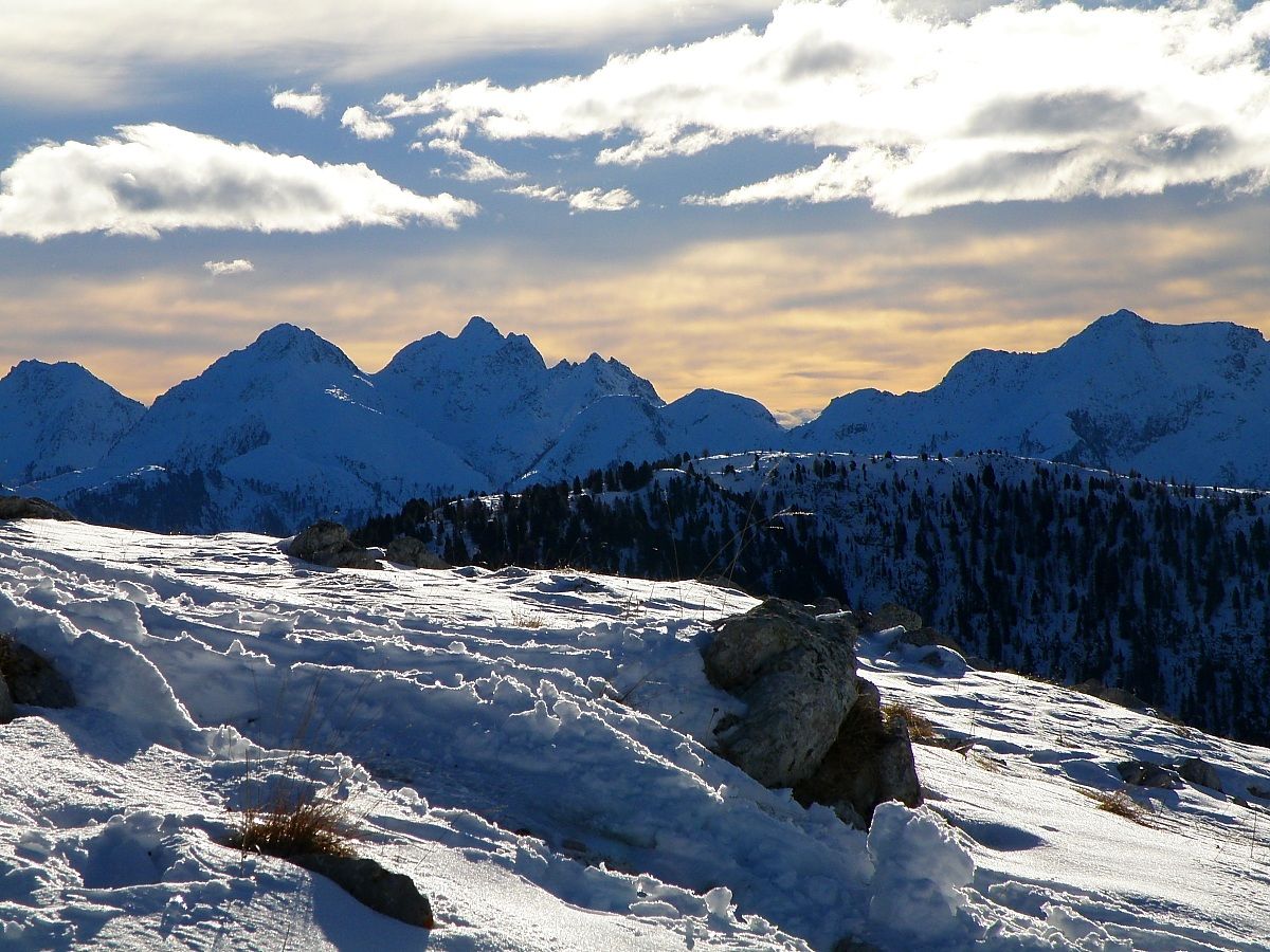 Panorama sulla catena del Lagorai