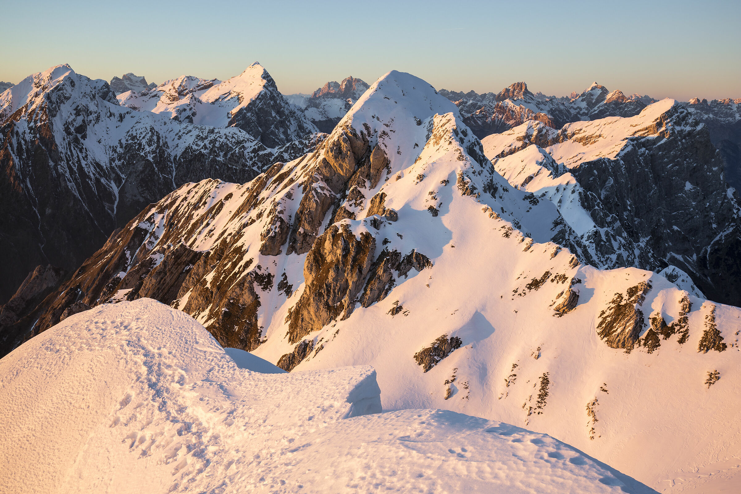 Sunset from the Antander (Alpago)