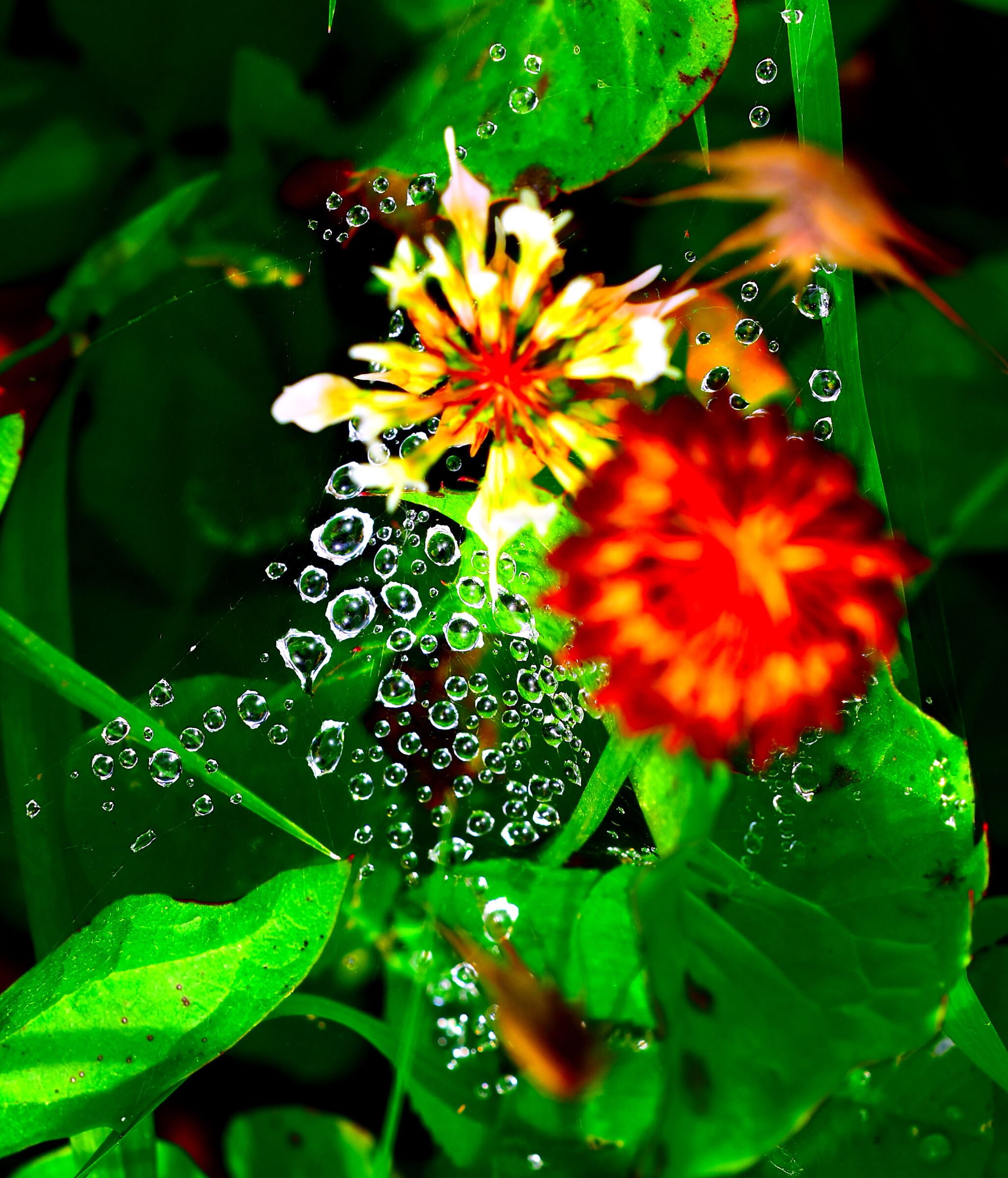 Dew suspended
