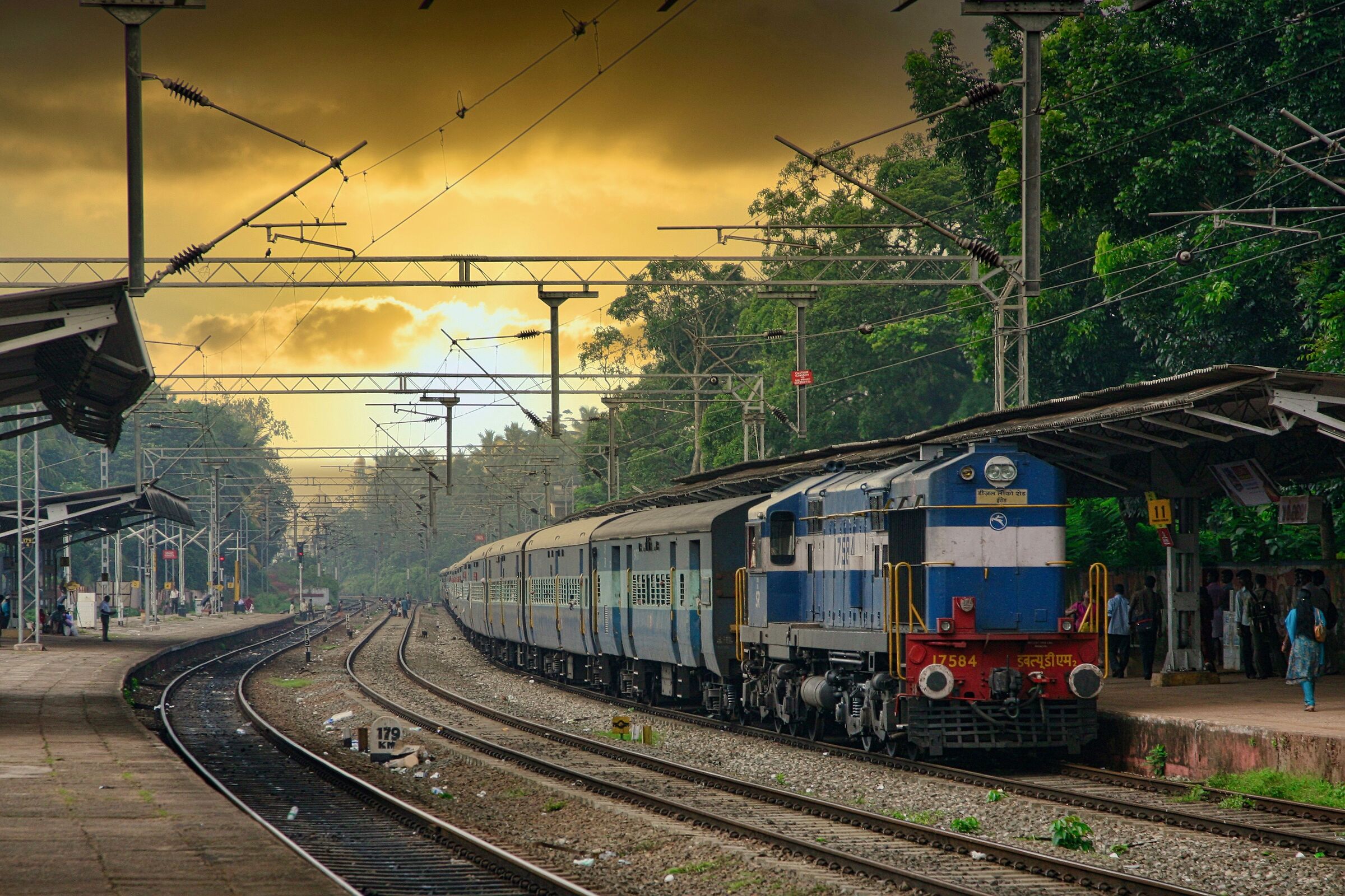 Indian train station