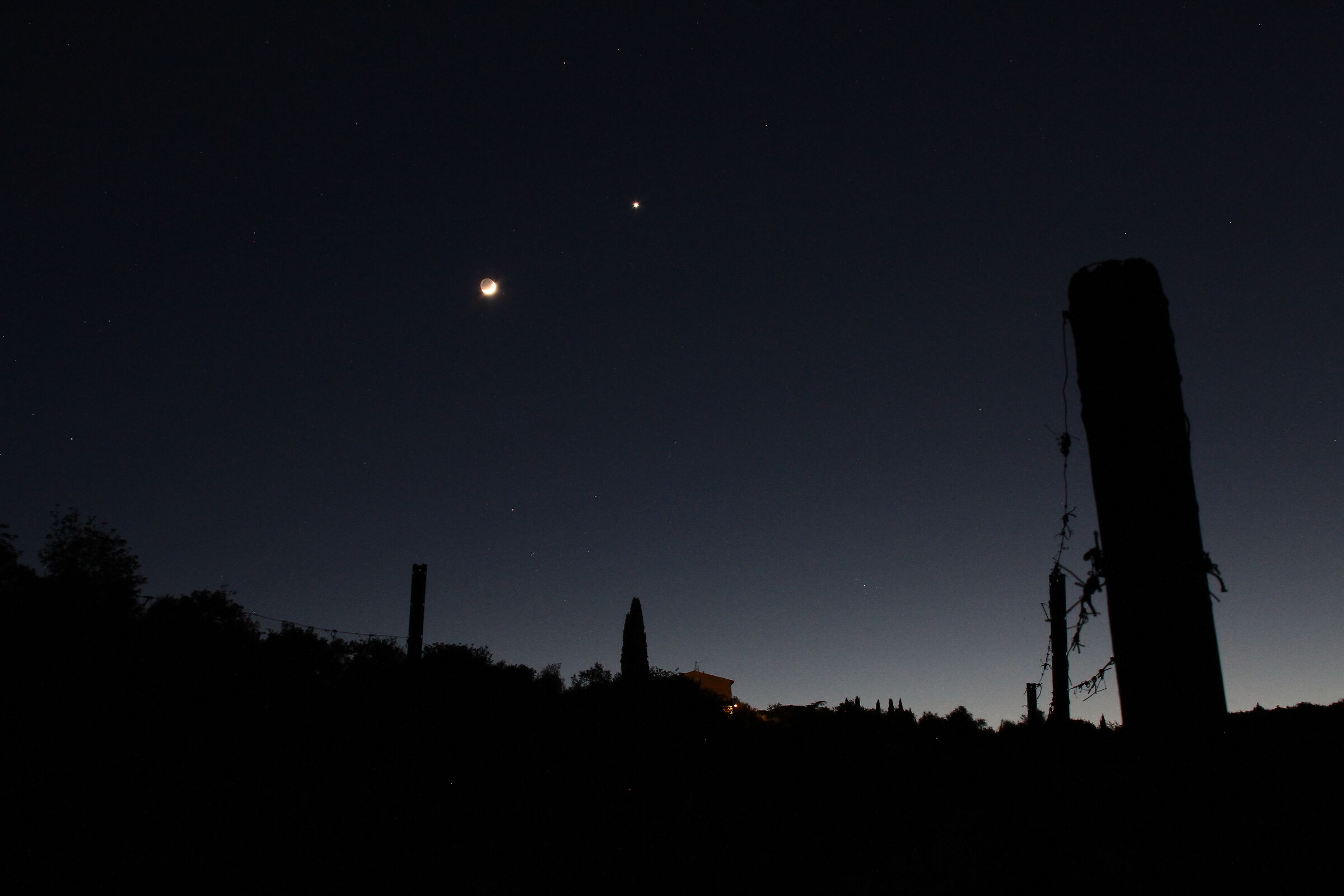 Congiunzione Luna Venere