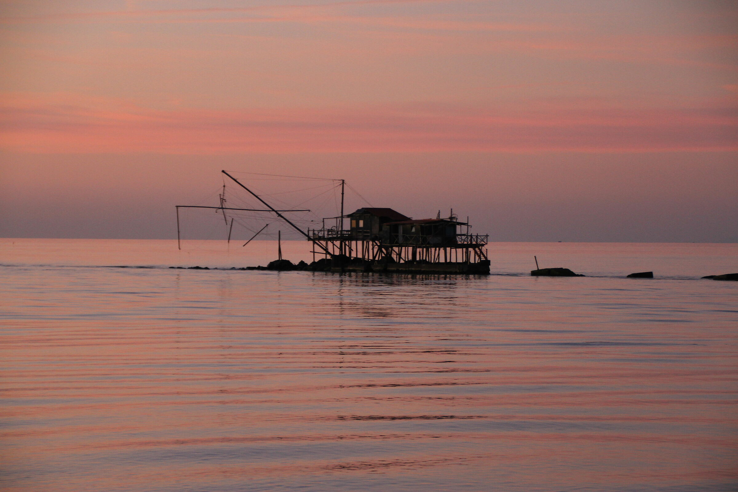 Tramonto a Bocca D'Arno (Pisa)