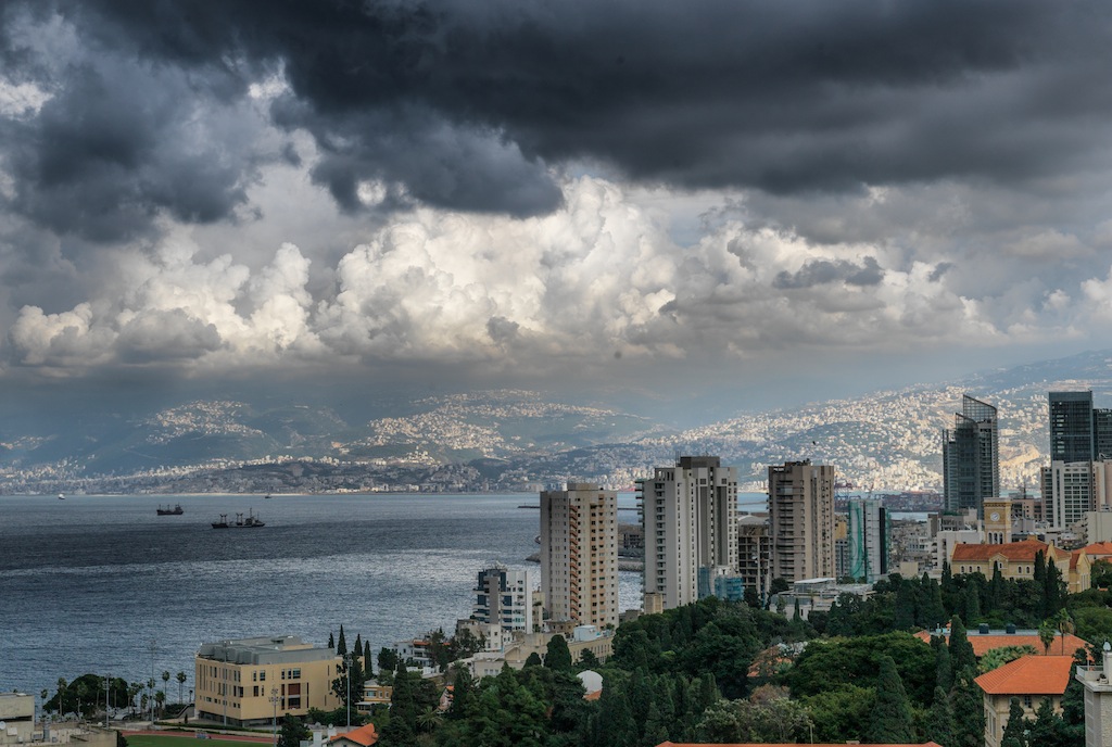Beirut in inverno dalla mia finestra