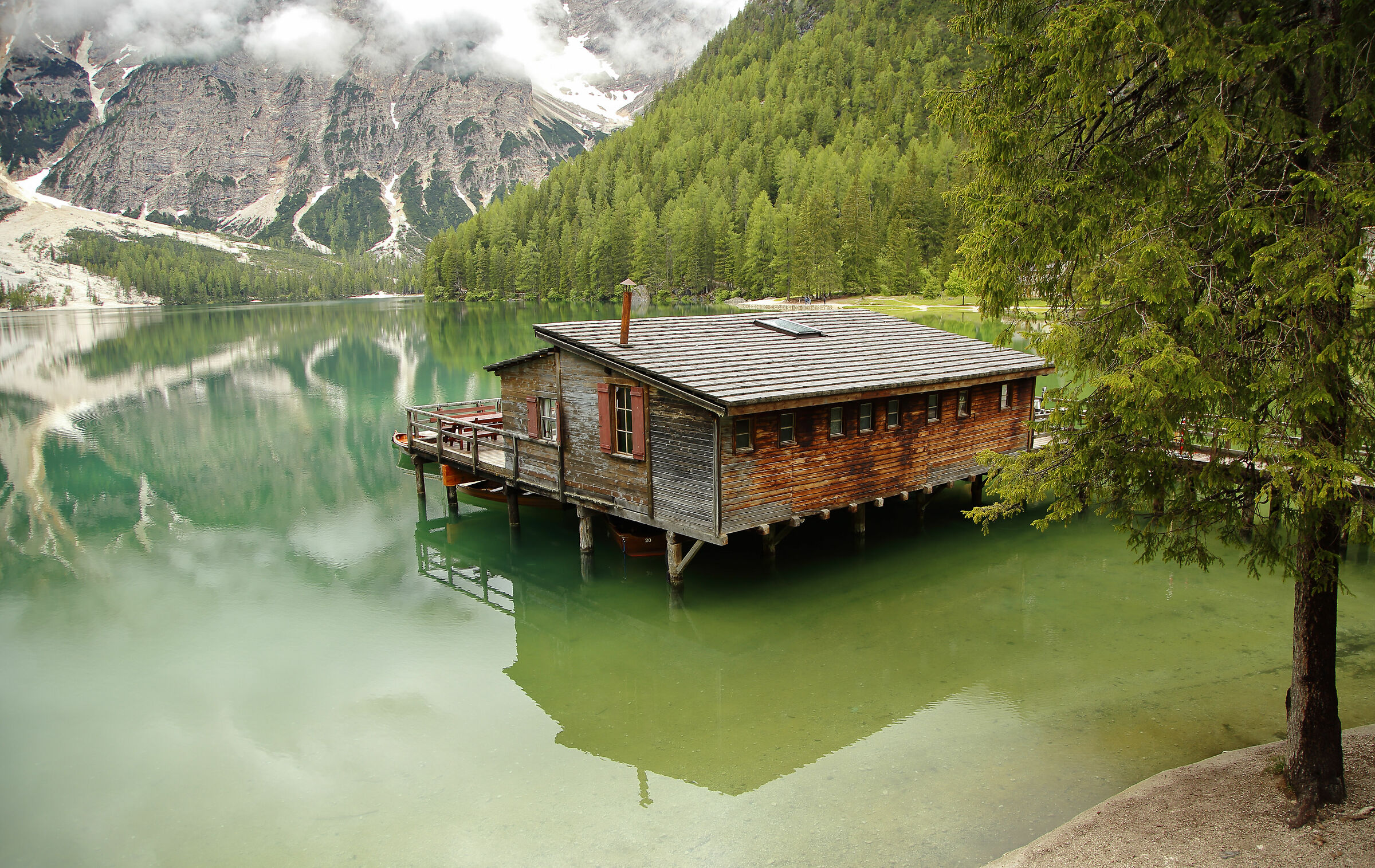 A rainy day in Braies