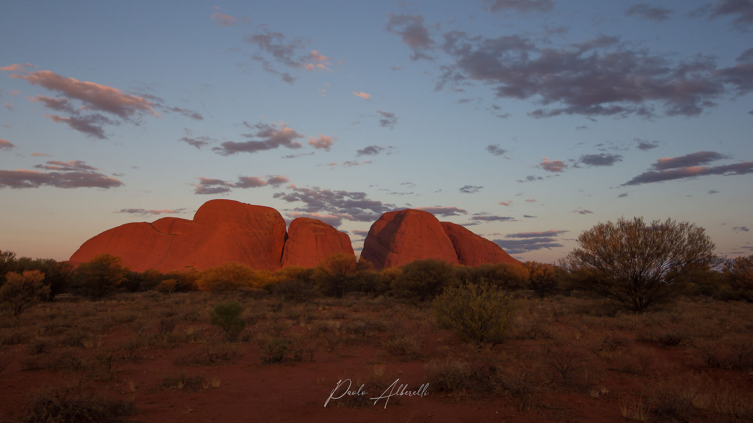 Kata Tjuta al tramonto