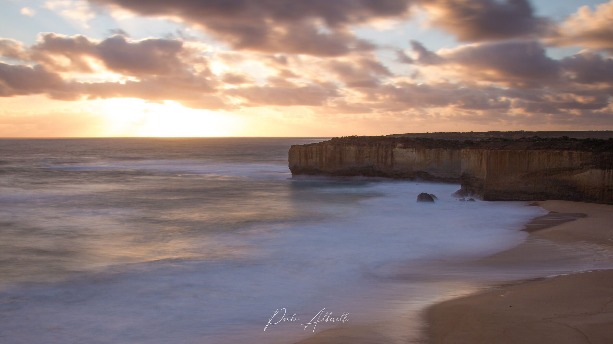 Tramonto a Port Campbell National Park