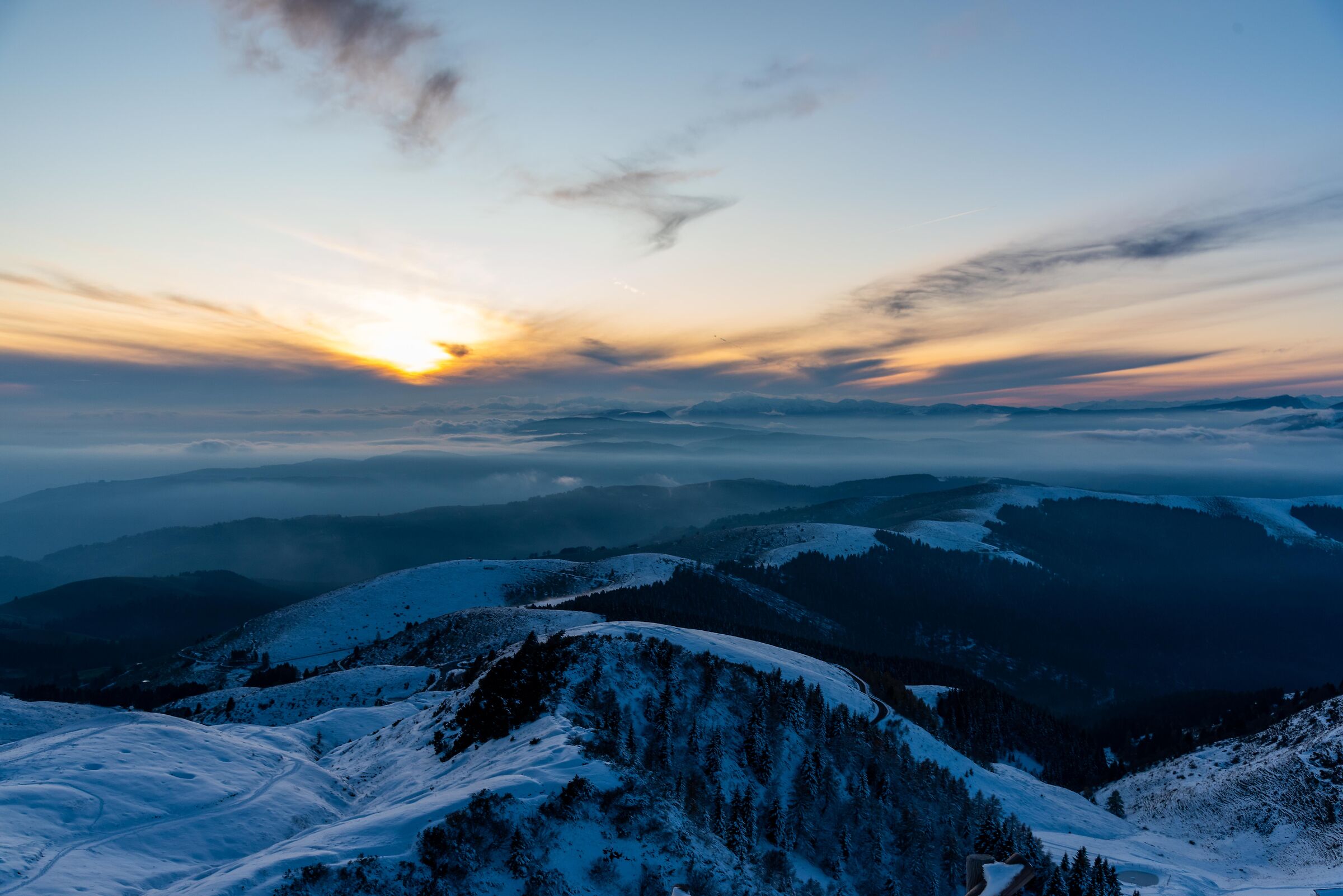 Sunset from Cima Grappa