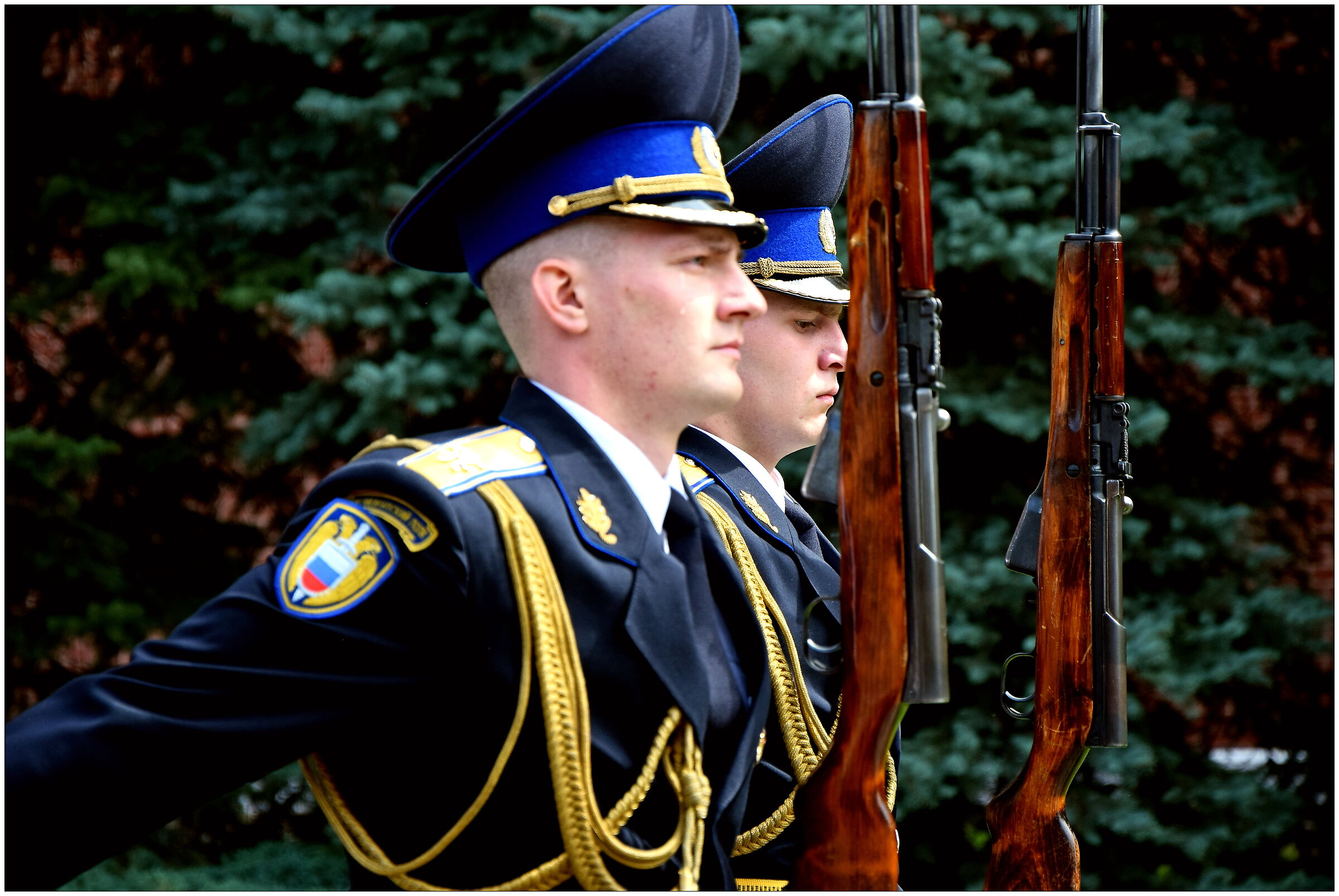 Mosca-Cambio della guardia d' onore al milite ignoto.