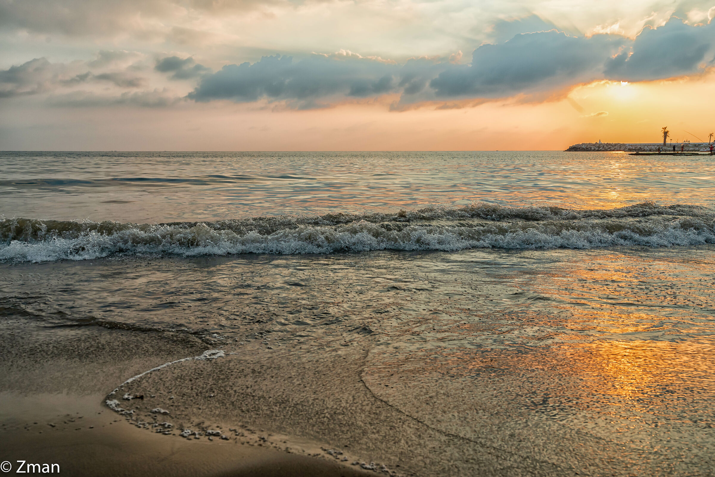 Sunset at White Sands Beach
